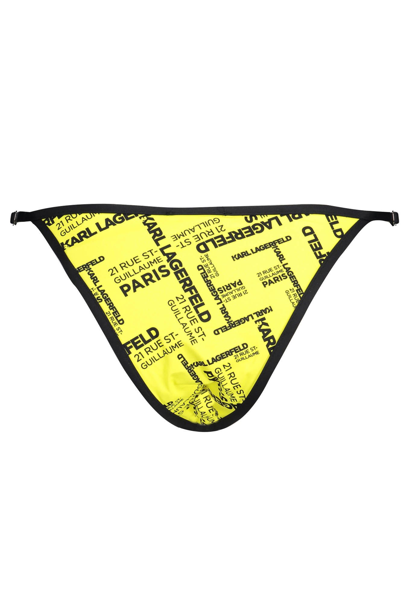 KARL LAGERFELD Badeanzug Elegante Damen-Bikinihose in Gelb mit Verstellbaren Bändchen