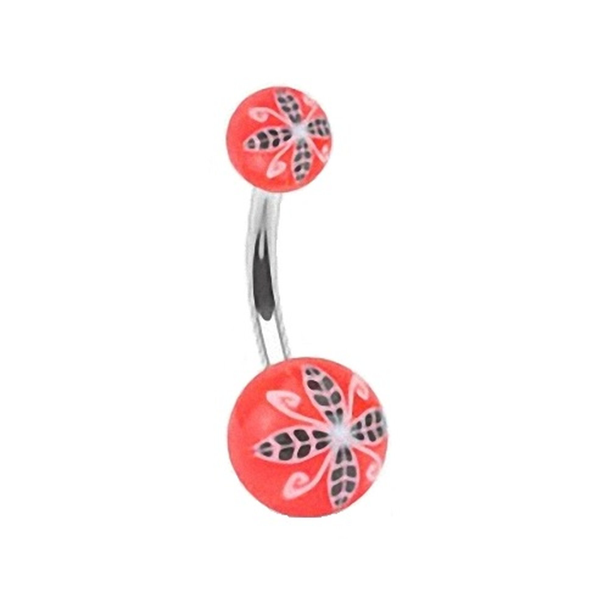 Taffstyle Bauchnabelpiercing Piercing Edelstahl UV Kugel günstig online kaufen