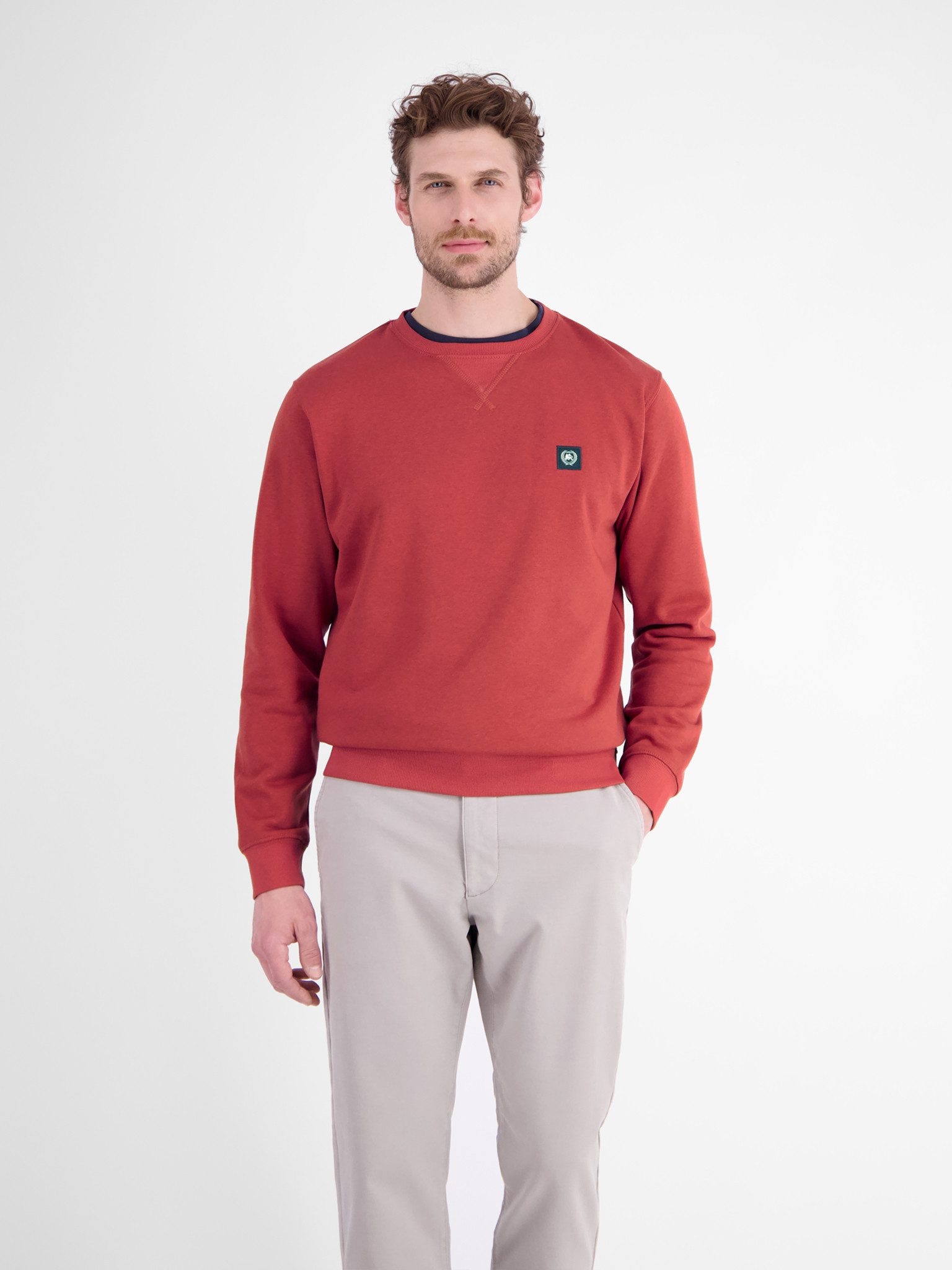 LERROS Sweatshirt mit Logo-Badge