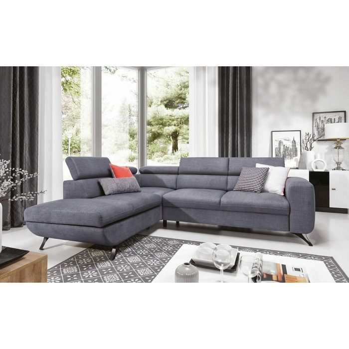 JVmoebel Ecksofa Moderne Schlafcouch Schlafsofa Bettfunktion Sofa Couch Polster