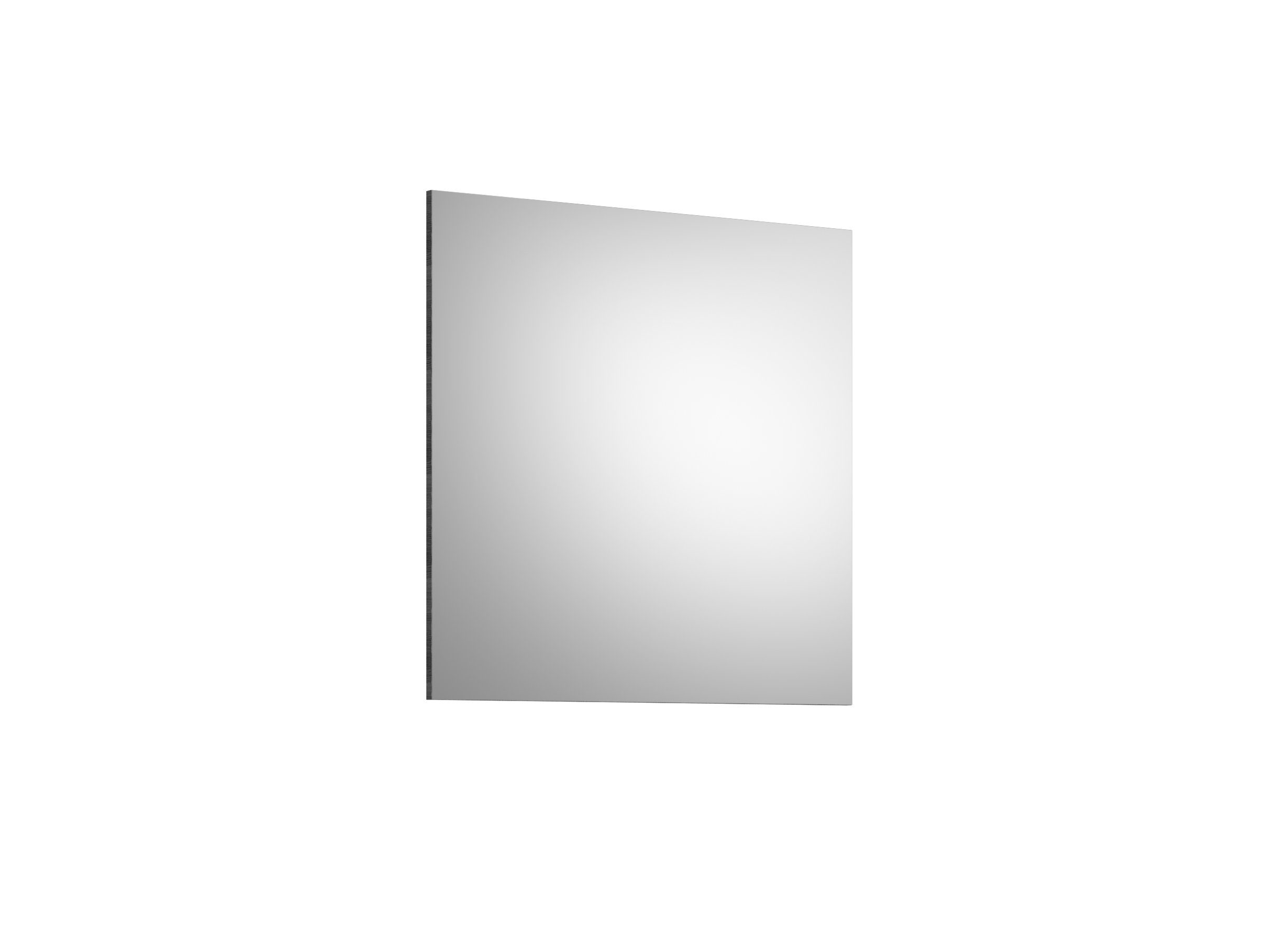 möbelando Wandspiegel Sandusky, Moderner Spiegel, Trägerplatte aus Spanplatte in Rauchsilber Nachbildung. Breite 90 cm, Höhe 87 cm, Tiefe 2 cm