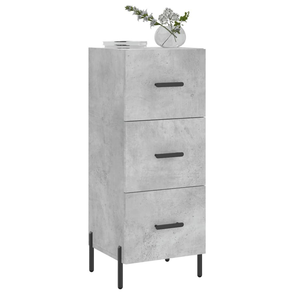 vidaXL Sideboard Sideboard Betongrau 34,5x34x90 cm günstig online kaufen