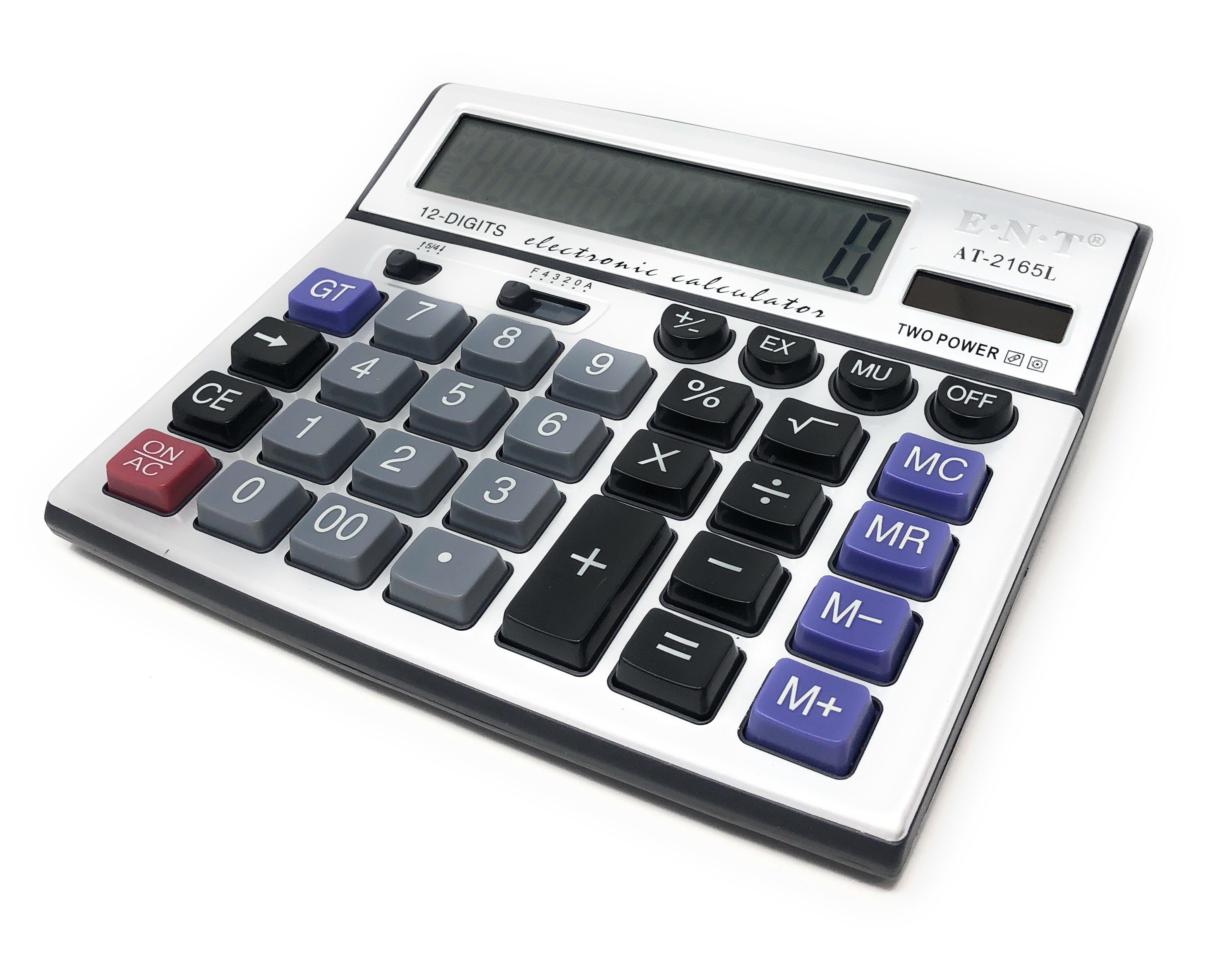 M2-Tec Taschenrechner AT-2165L, Cache, Prozentrechnung, Währungsumrechnung,  Mehrwertsteuerrechnung