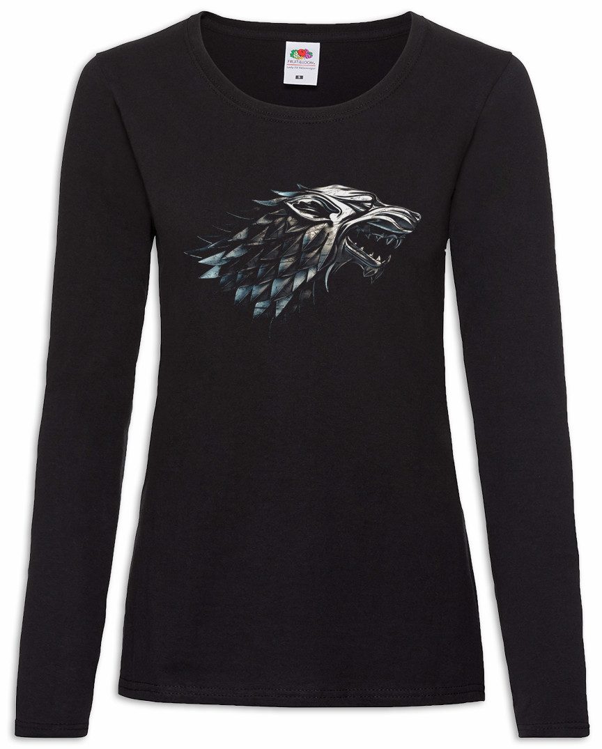 Langarmshirt Winter Wolf Damen Langarmshirt House Stark Targaryen Game Of Lannister