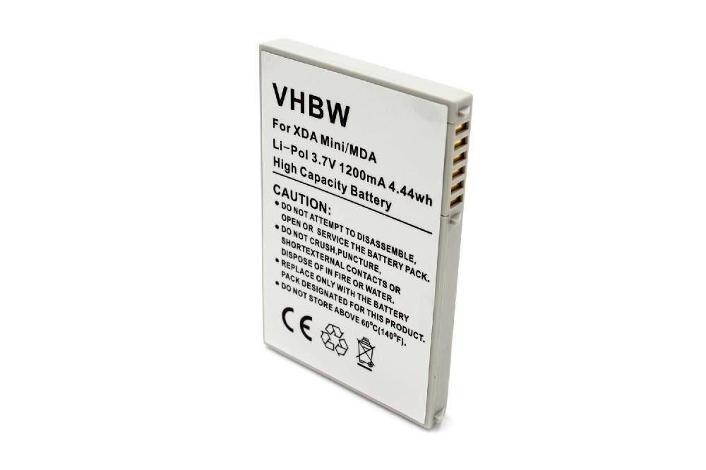 vhbw kompatibel mit HP IPAQ ohne Angabe: HW6510, HW6515, HW6900, HW6910 Smartphone-Akku Li-Polymer 1200 mAh (3,7 V)