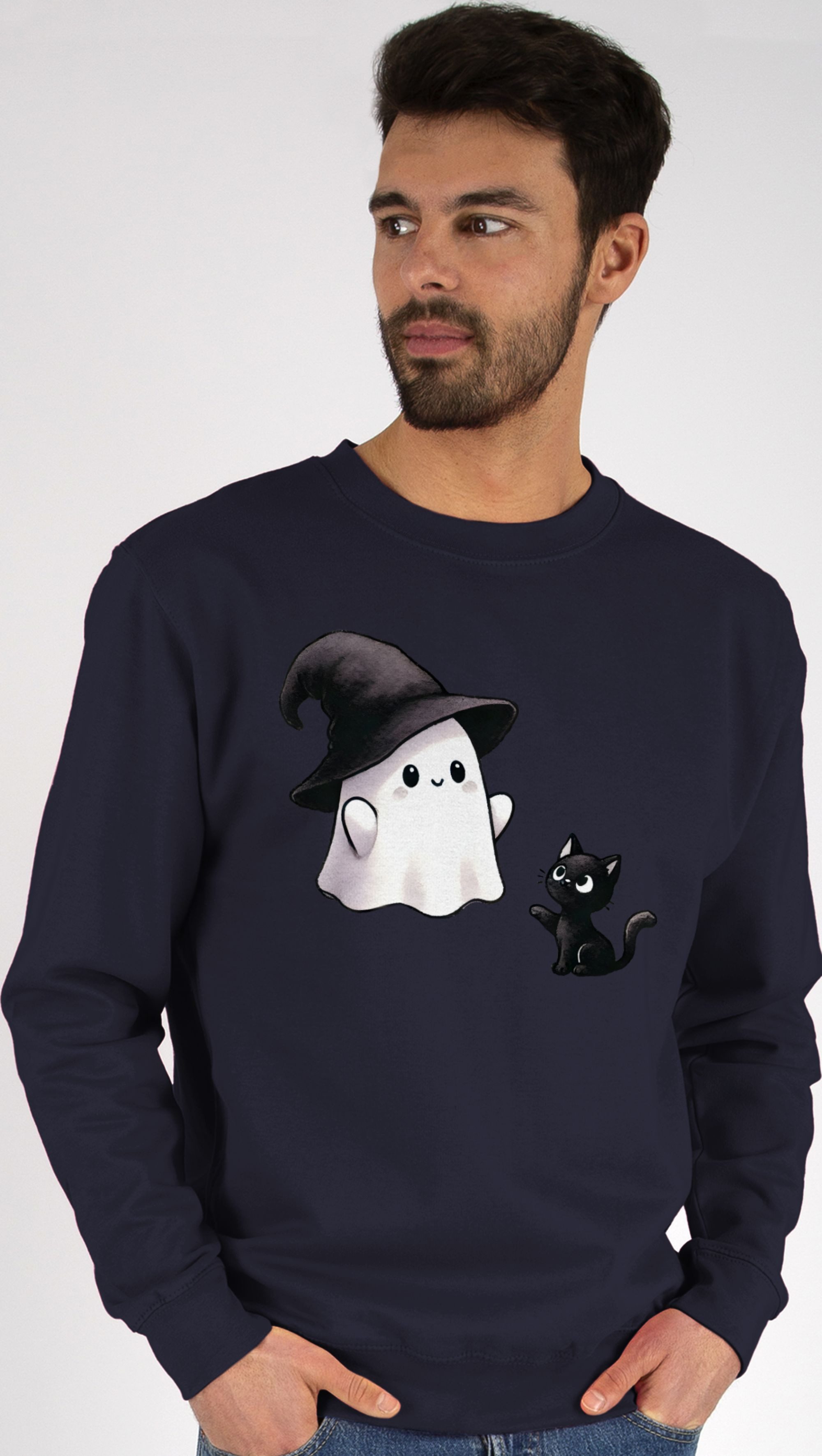 Shirtracer Sweatshirt Süßes Geister Motiv mit günstig online kaufen