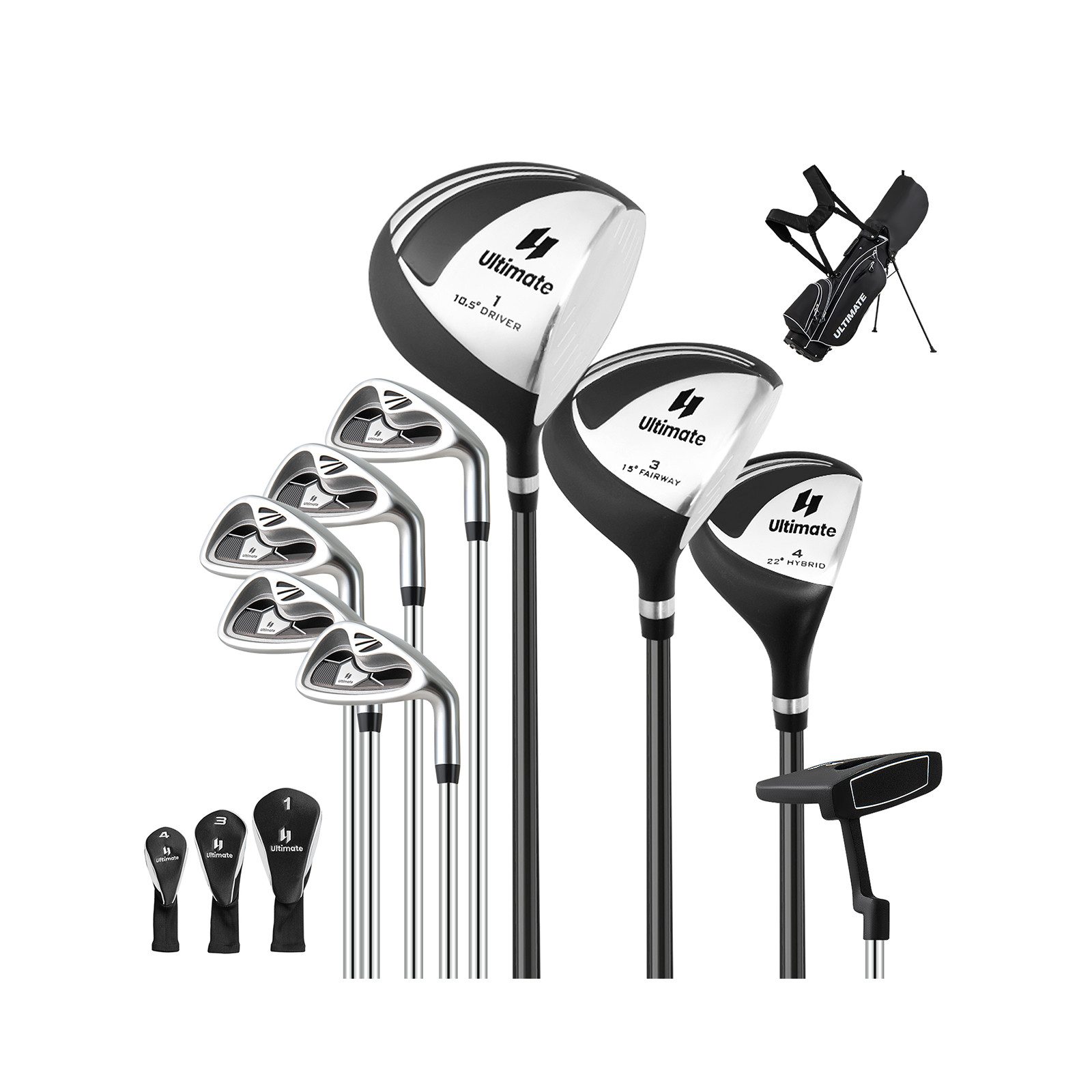 COSTWAY Golfschläger + Golfbag Golfset