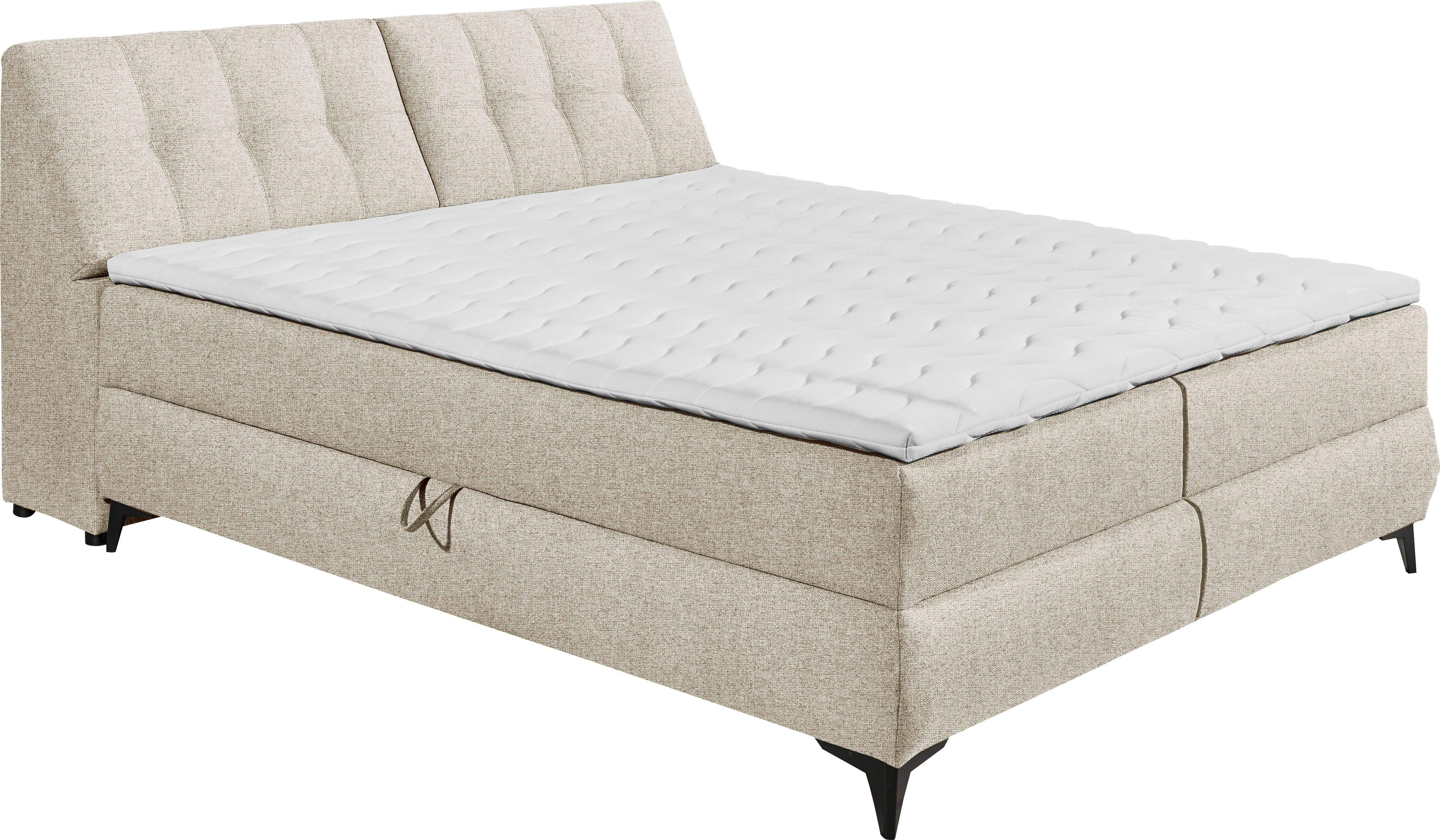 ED EXCITING DESIGN Boxbett Atlantis, mit Bettkasten und Stauraum im Kopfteil