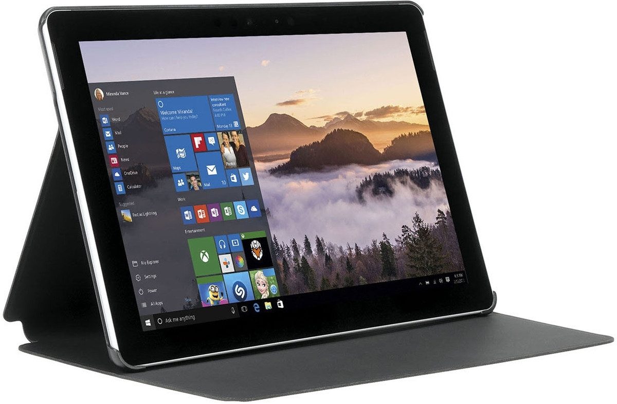 mobilis Tablettasche Mobilis Bookcover ORIGINE f. Surface Go Schwarz/Go 2 / Go 3
