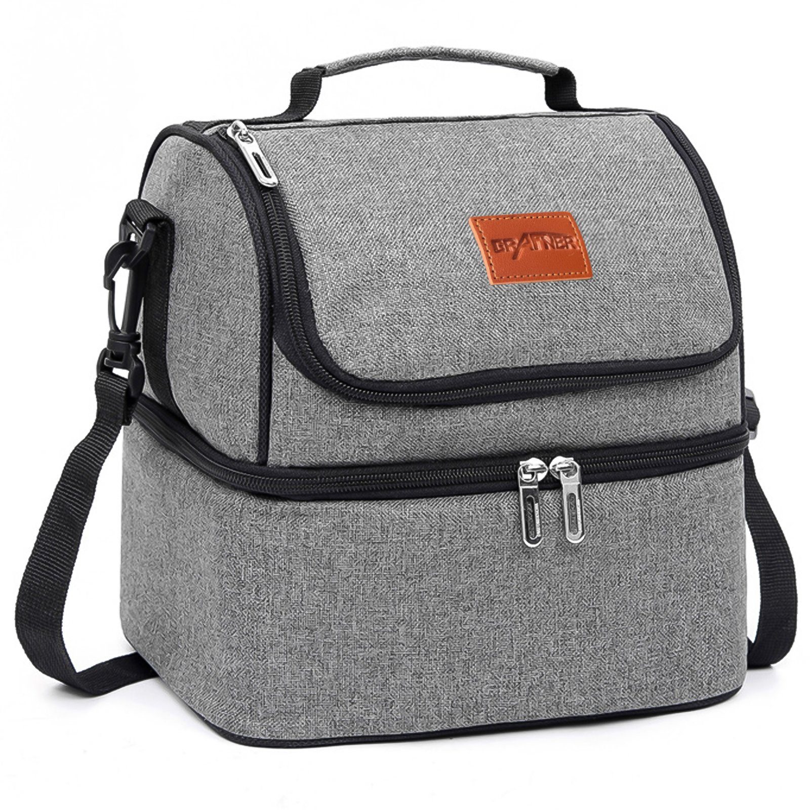 (HxBxT) cm x Kühltasche 8 Picknicktasche Picknicktasche 24 Liter 25 18 Grafner Oxford, Premium 900D x