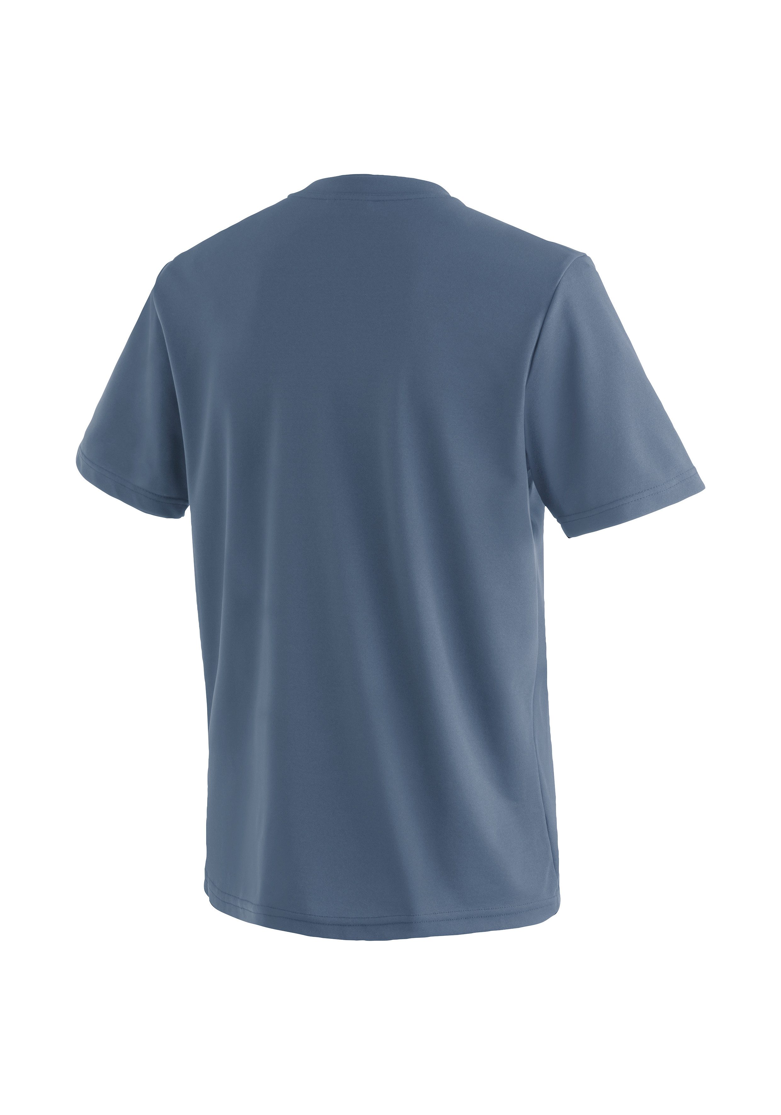 Maier Sports T-Shirt Wali Herren Kurzarmshirt, leichtes Sommer Funktionsshirt, V-Ausschnitt