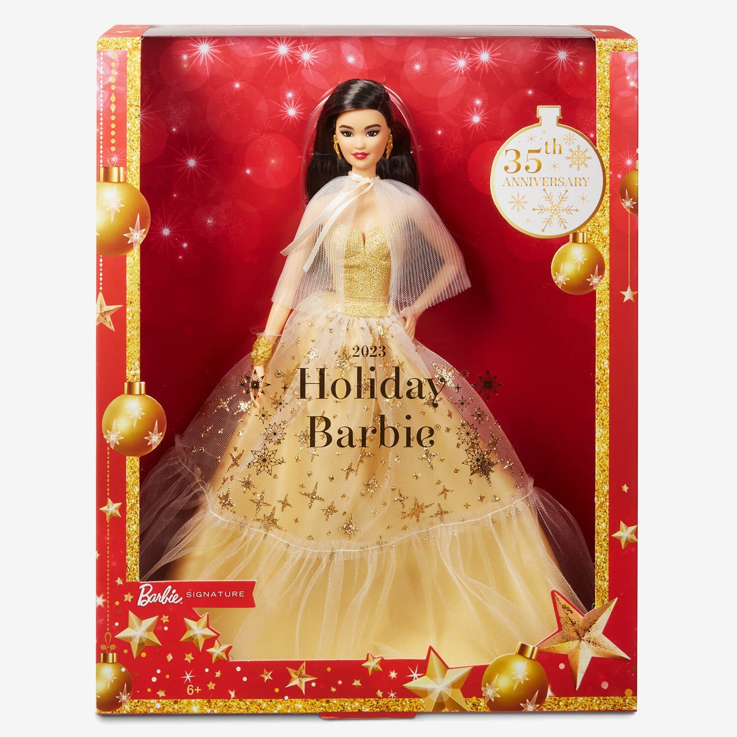 Mattel GmbH Anziehpuppe Mattel HJX07 - Barbie Signature Holiday Doll 4