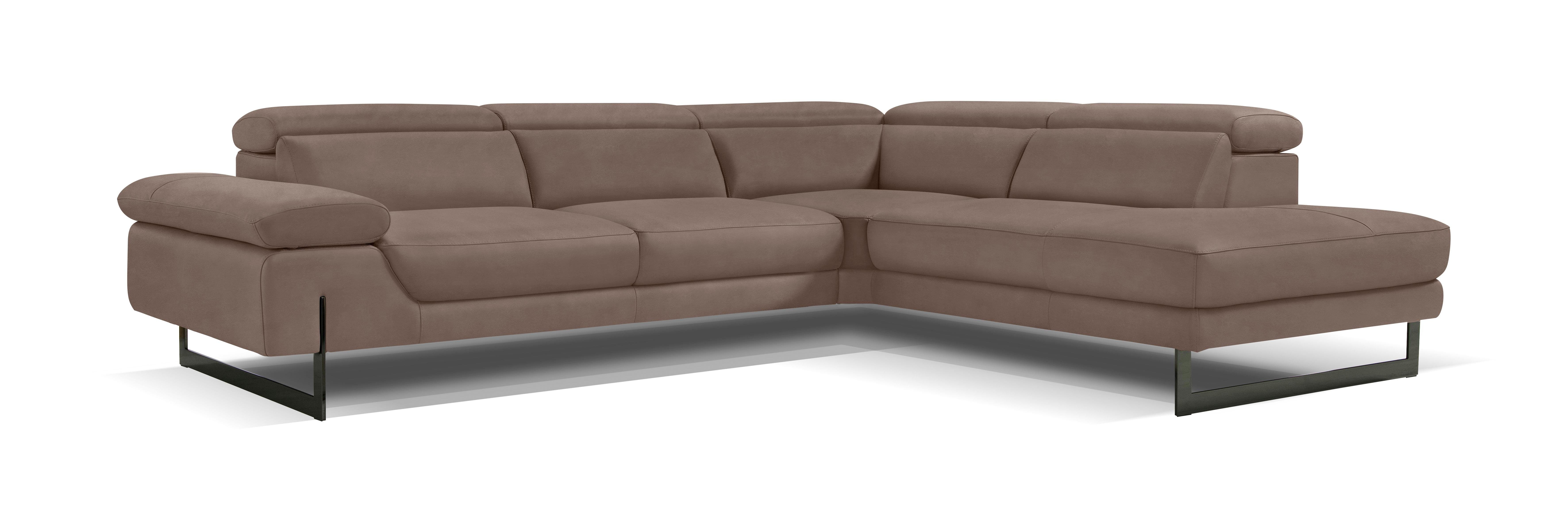 Egoitaliano Ecksofa Queenie, extravagantes Sofa mit erstklassigem Sitzkomfort, L-Form, mit verstellbarer Armlehne und Kopfteilen für Wohlfühlkomfort