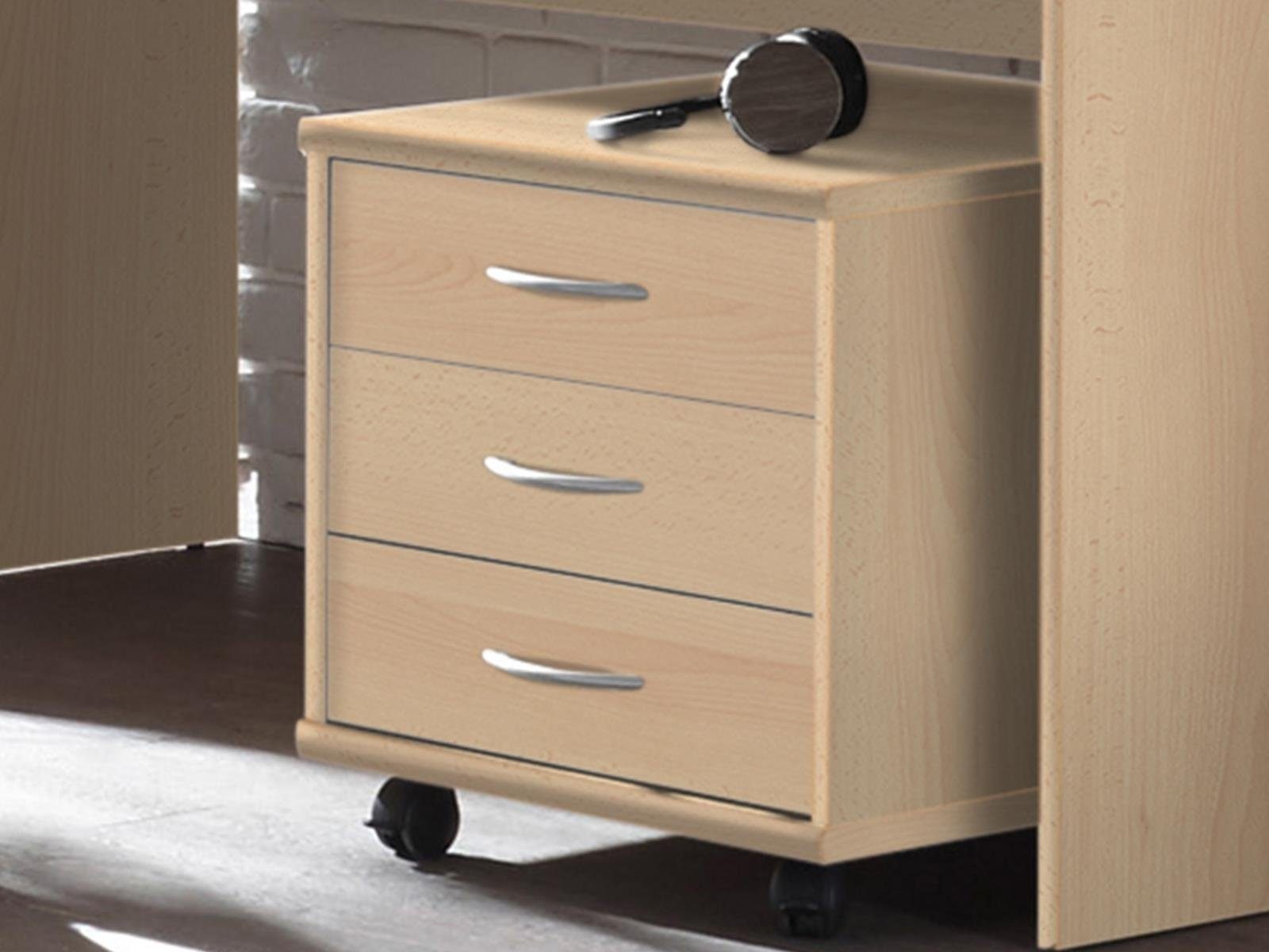 PREISBRECHER Rollcontainer Olli, 46 x 48 x 54 cm (B/H/T) günstig online kaufen