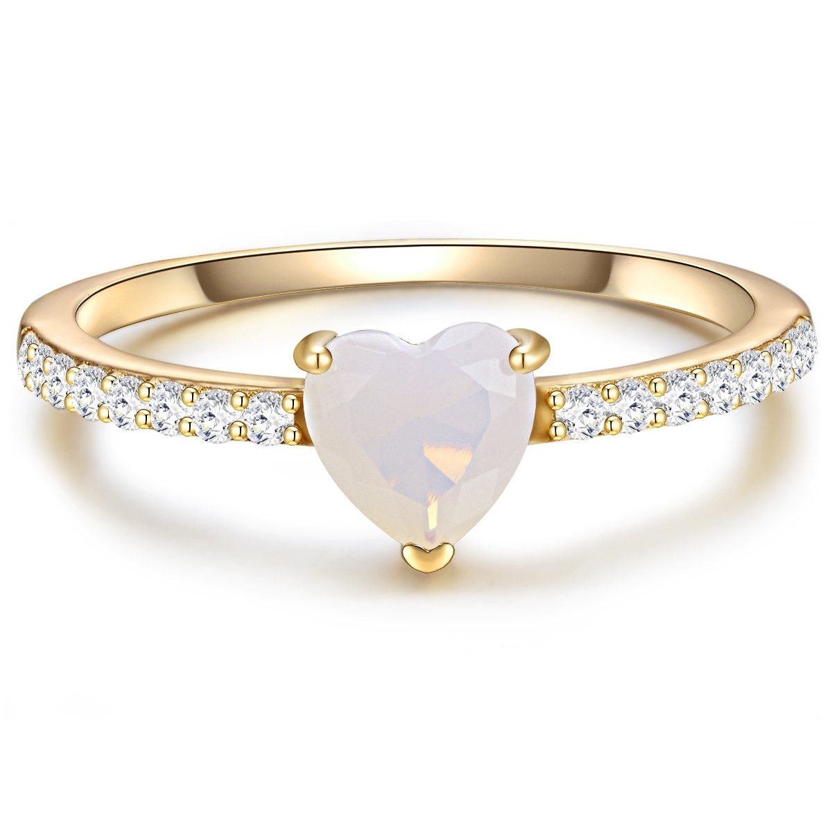 Glanzstücke München Silberring gelbgold, Ring Sterling günstig online kaufen