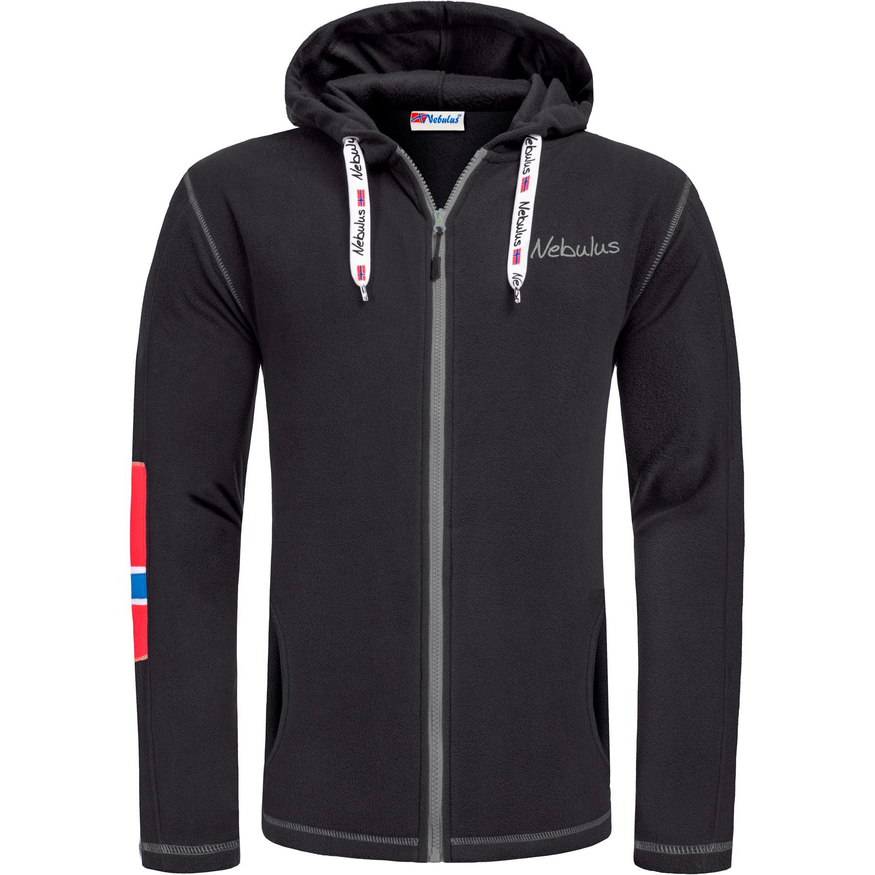 Nebulus Fleecejacke NORDAST, P6711 - Herren, schwarz-grau, XXL günstig online kaufen