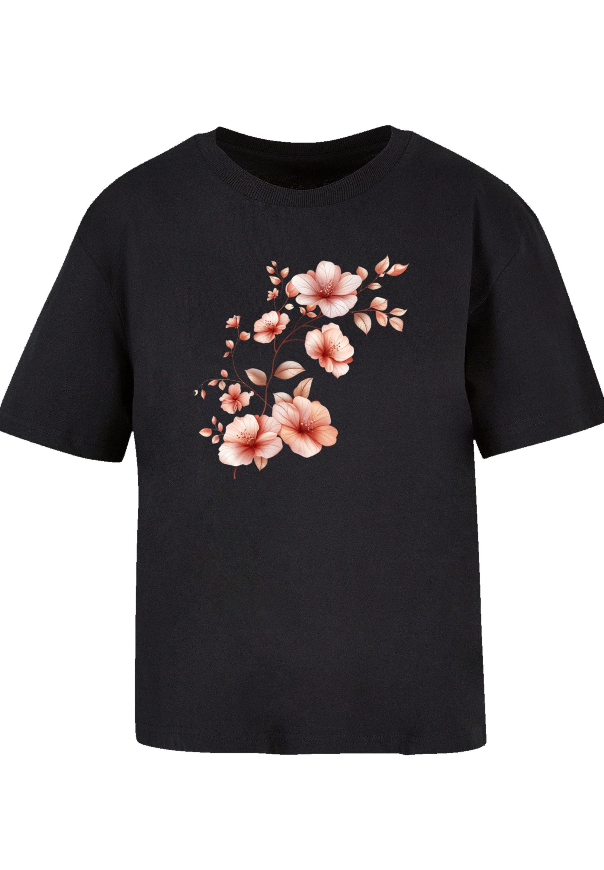 F4NT4STIC T-Shirt Rosa Blumenzweig 3D Premium günstig online kaufen