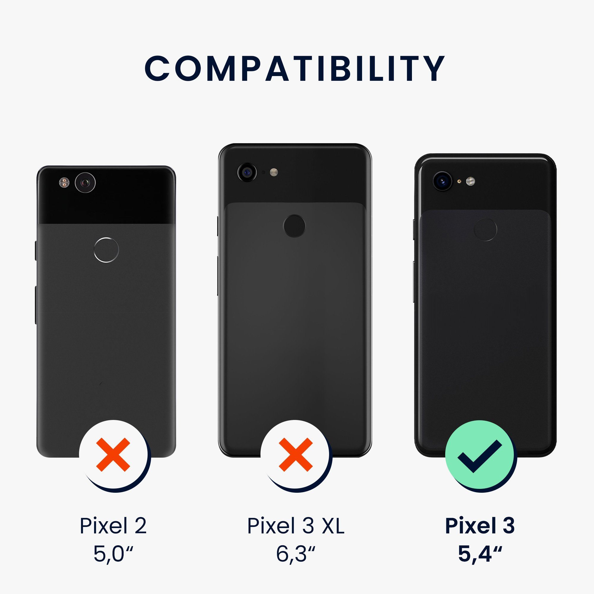 kwmobile Handyhülle Handyhülle für Google Pixel 3 Hülle, Silikon Case metallisch schimmernd - Schutzhülle Cover
