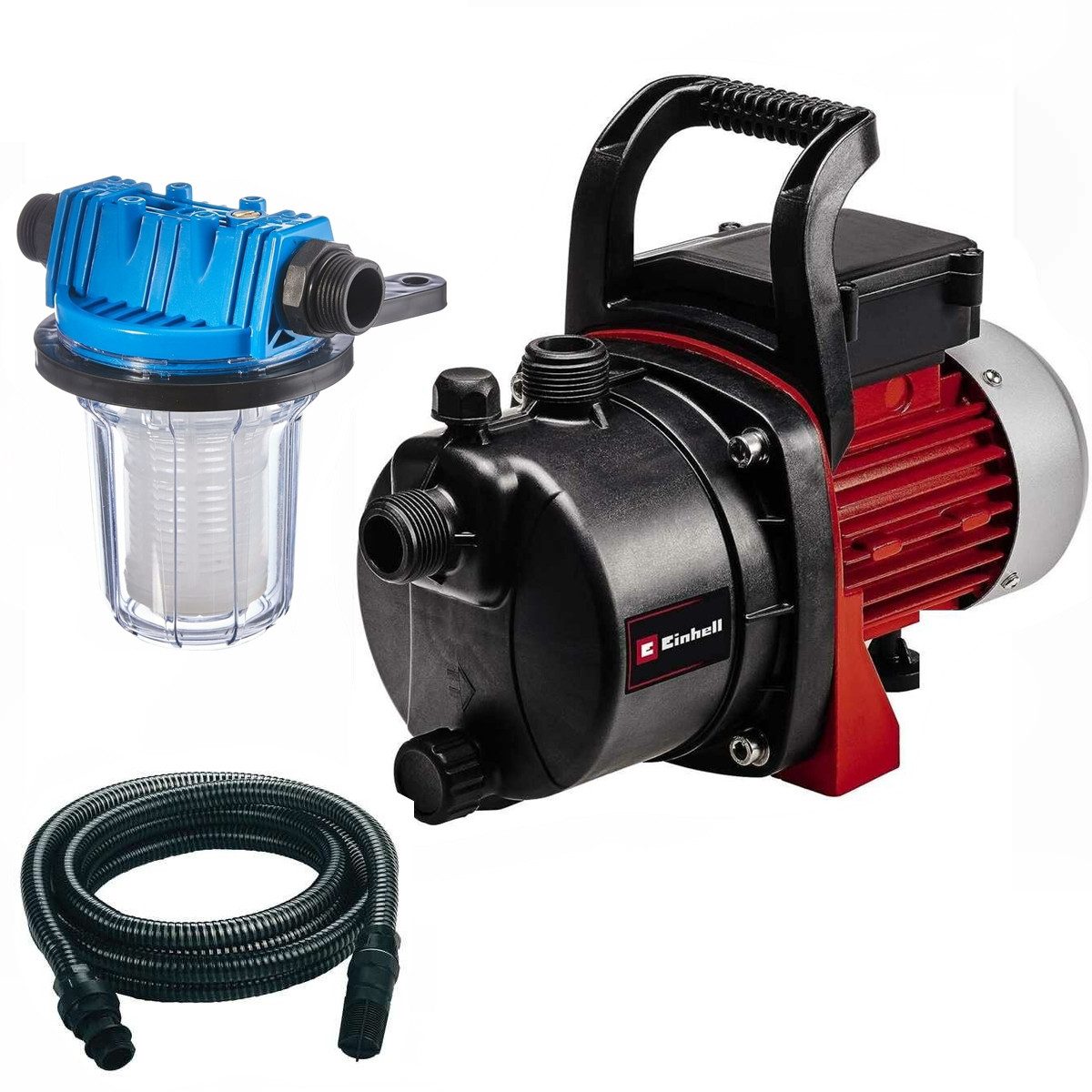 Einhell Akku-Gartenpumpe Set Gartenpumpe GC-GP 6538 (650 W, 3,6 bar, 3.800 l/h + Wasserfilter