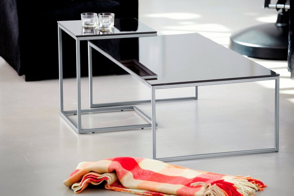 jankurtz Couchtisch classico, mit Metallkufen, in 2 Farben, Maße (B/T/H):  60/60/36 cm