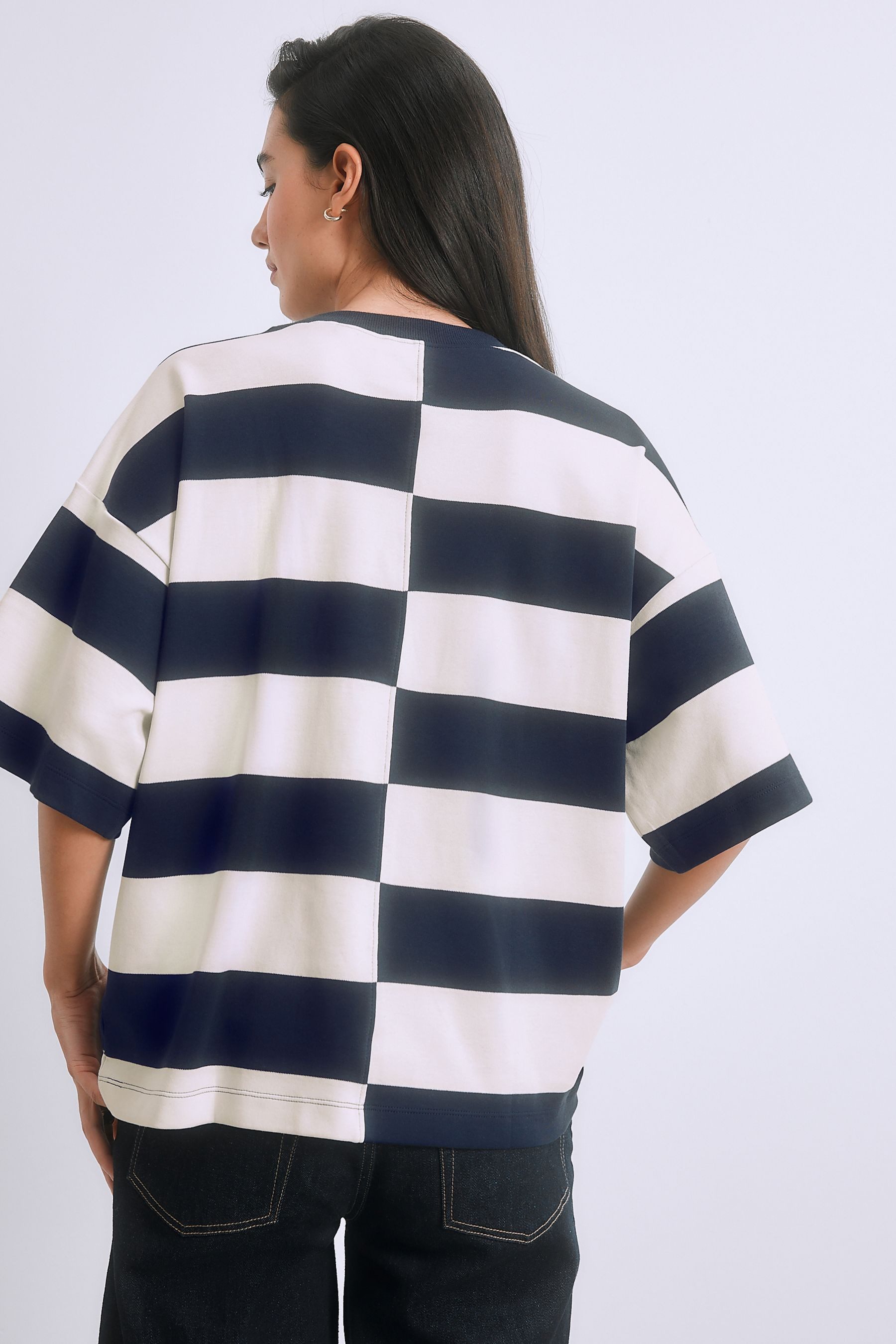 Next T-Shirt Kastiges Relaxed Fit Oversized-T-Shirt, Baumwolle (1-tlg) günstig online kaufen
