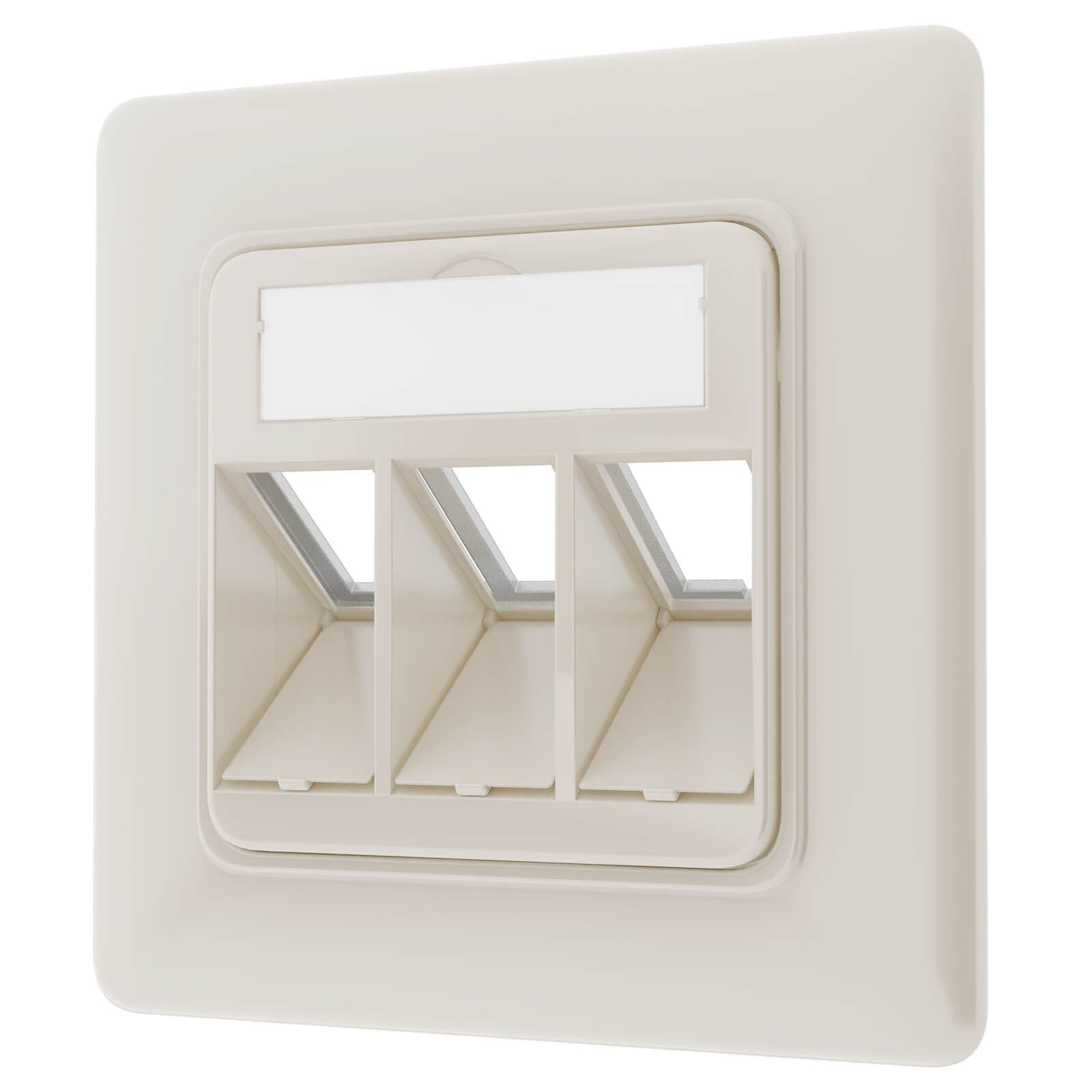 HB-DIGITAL Keystone Dose Netzwerkdose mit Keystone Modul CAT 7 RJ45 Unterputz Netzwerk-Adapter, Gehäuse Material: Zinklegierung