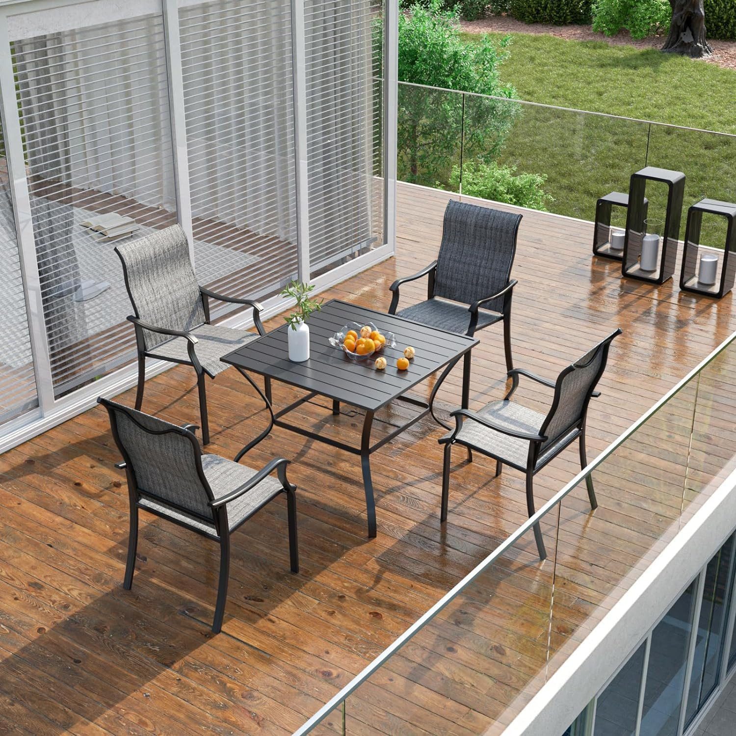 UDPATIO Gartenstuhl Gartenstühle 2/4er Set, Hochlehner günstig online kaufen