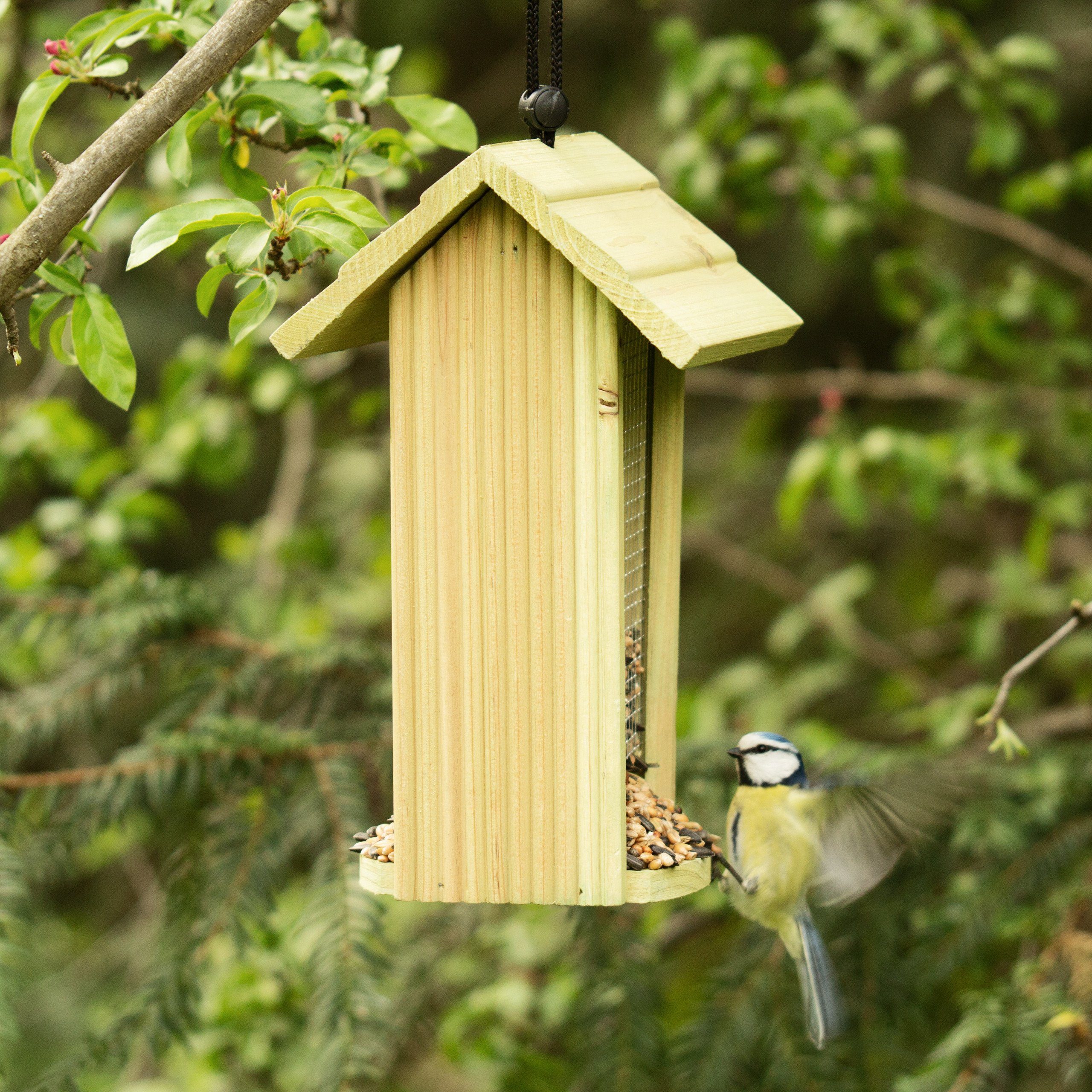 Vogelhaus Hängen zum relaxdays Vogelfutterhaus