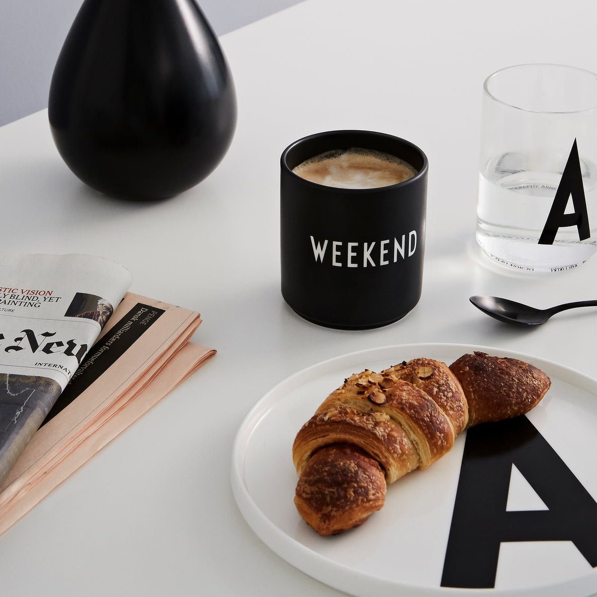 Design Letters Becher Favourite Cup Weekend, Porzellan
