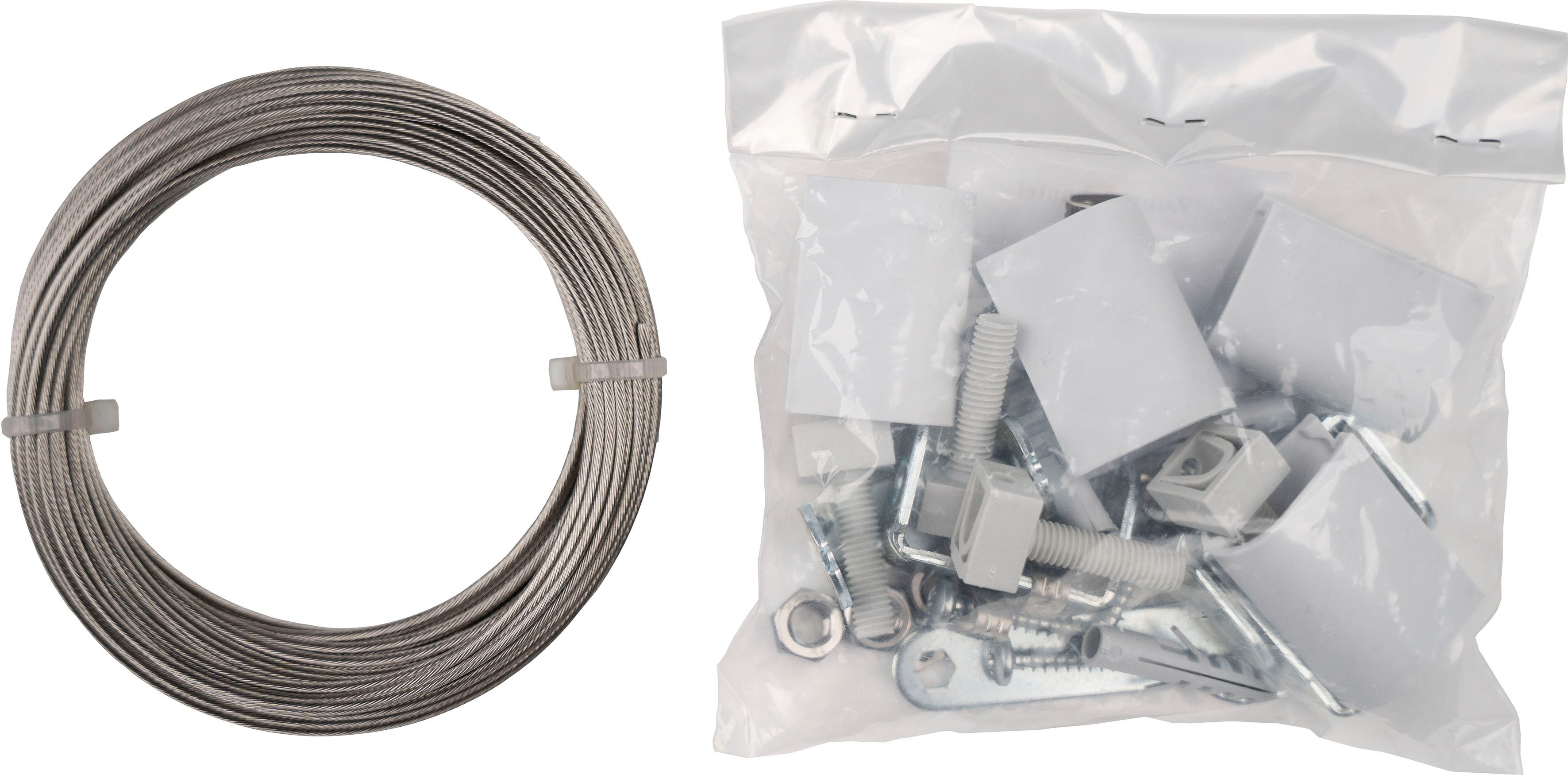 Floracord cable-tensioned sunshade sail for interior shading, WxL: 420x140 cm, 1 panel