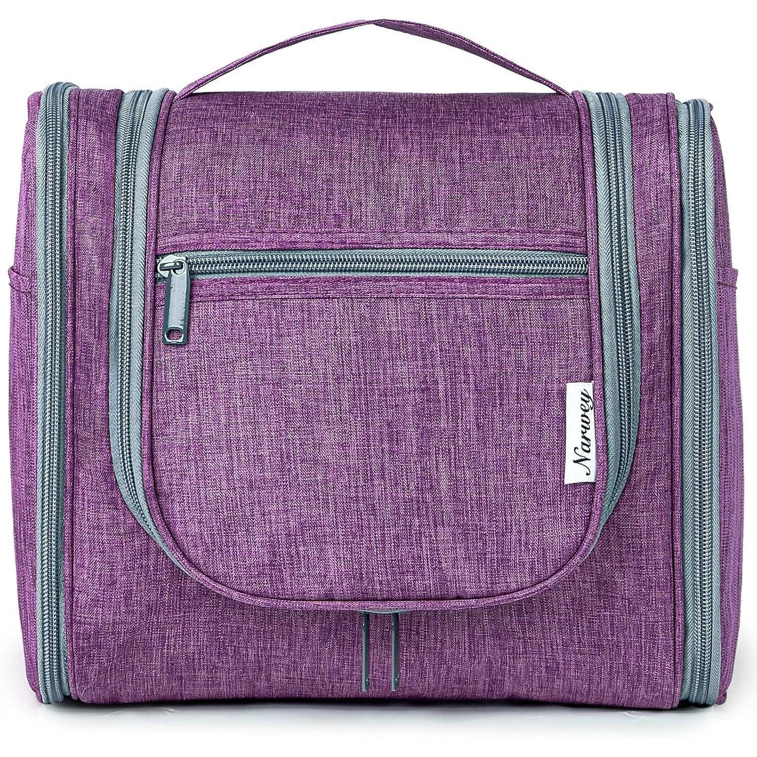 Kulturbeutel Kulturbeutel Damen Herren Kulturtasche Aufhängen Waschtasche Violett L