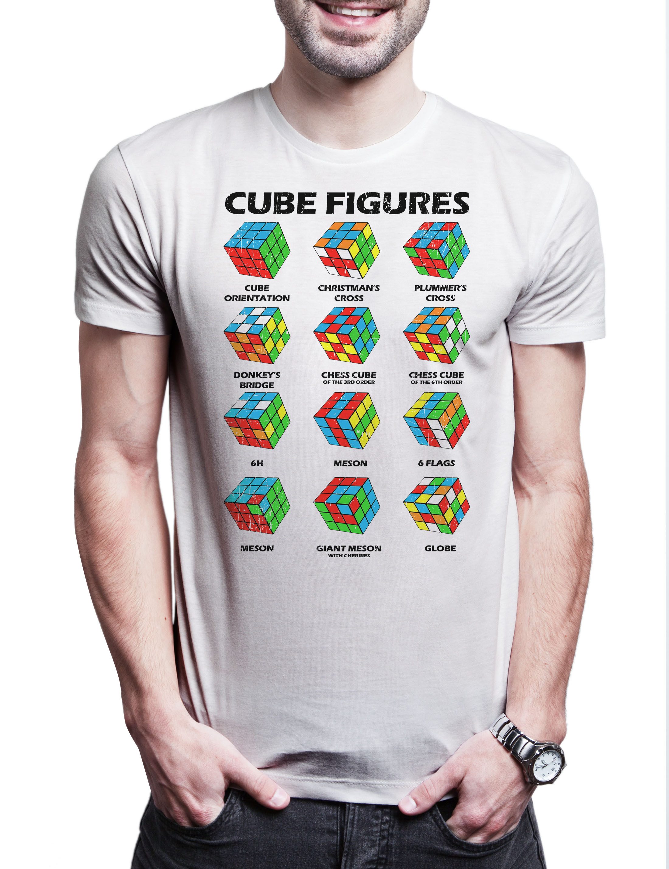 Urban Backwoods Print-Shirt Cube Figures II günstig online kaufen