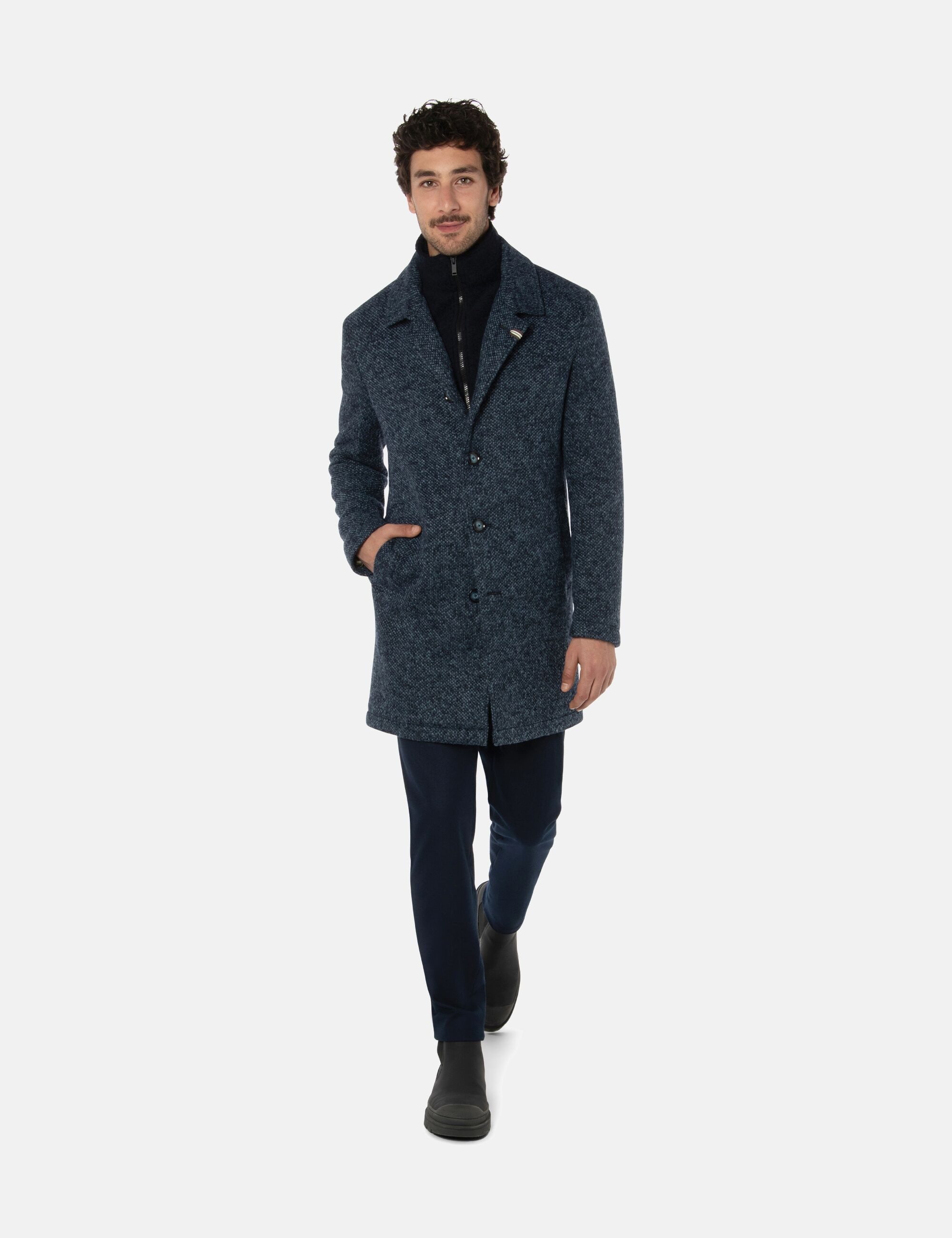 BENVENUTO. Langmantel CAESAR in Modern Fit, mit abnehmbarem Westeneinsatz