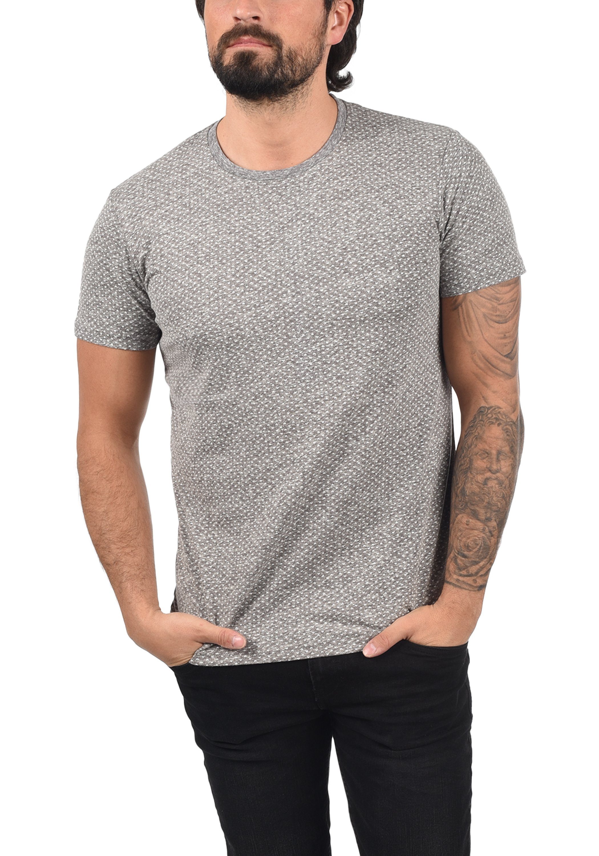 SDAlarico T-Shirt Rundhalsshirt Melange Grey !Solid (8236)