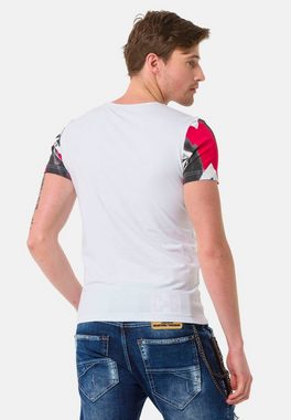 Cipo & Baxx T-Shirt mit großem Frontprint