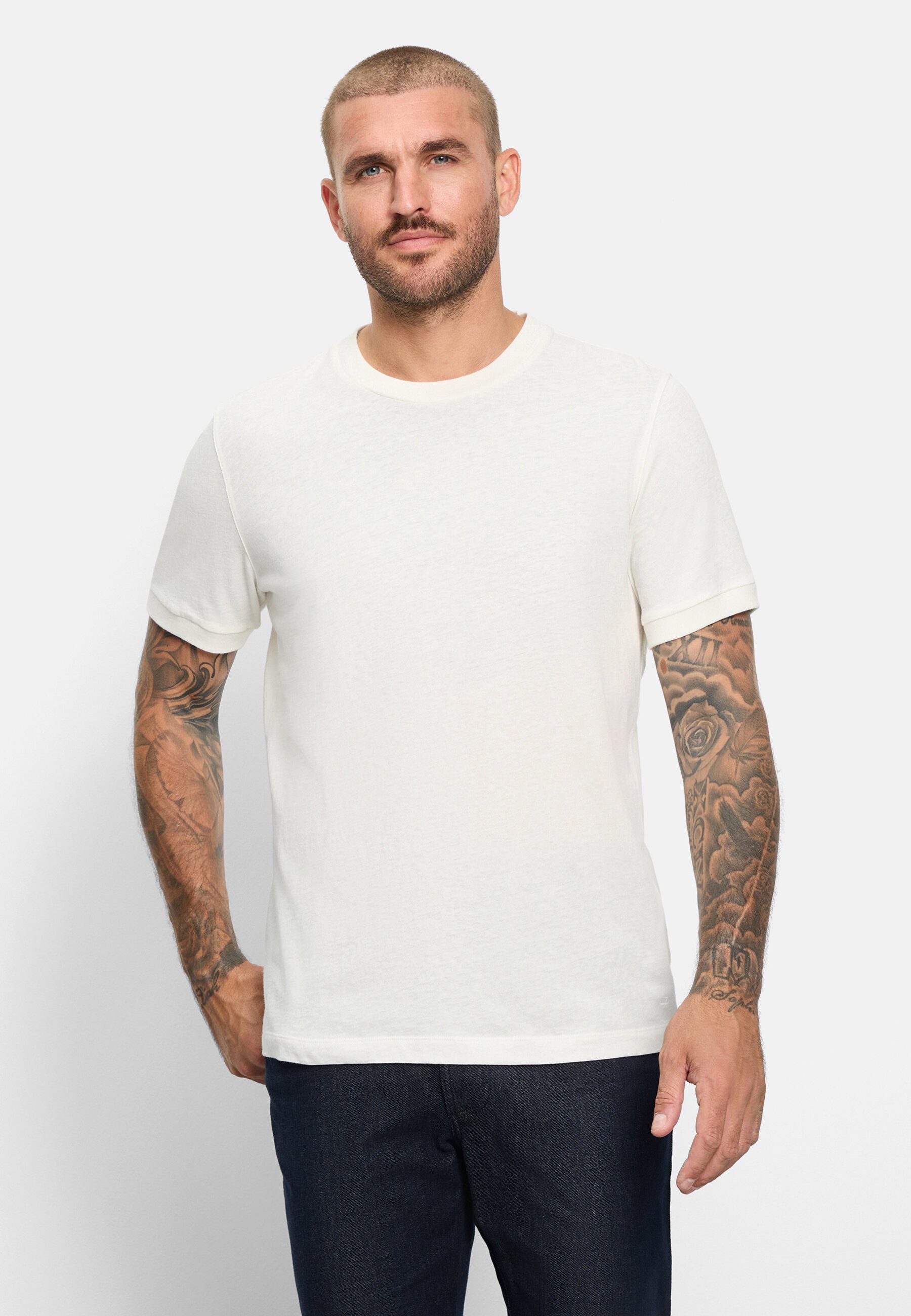 OLYMP T-Shirt OLYMP Casual Wirk, T-Shirt