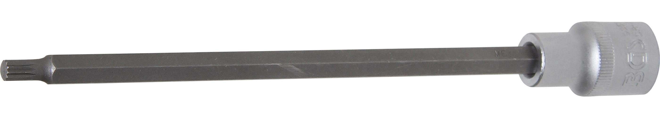 BGS technic Bit-Schraubendreher Bit-Einsatz, Länge 200 mm, Antrieb Innenvierkant 12,5 mm (1/2), Innenvielzahn (für XZN) M6