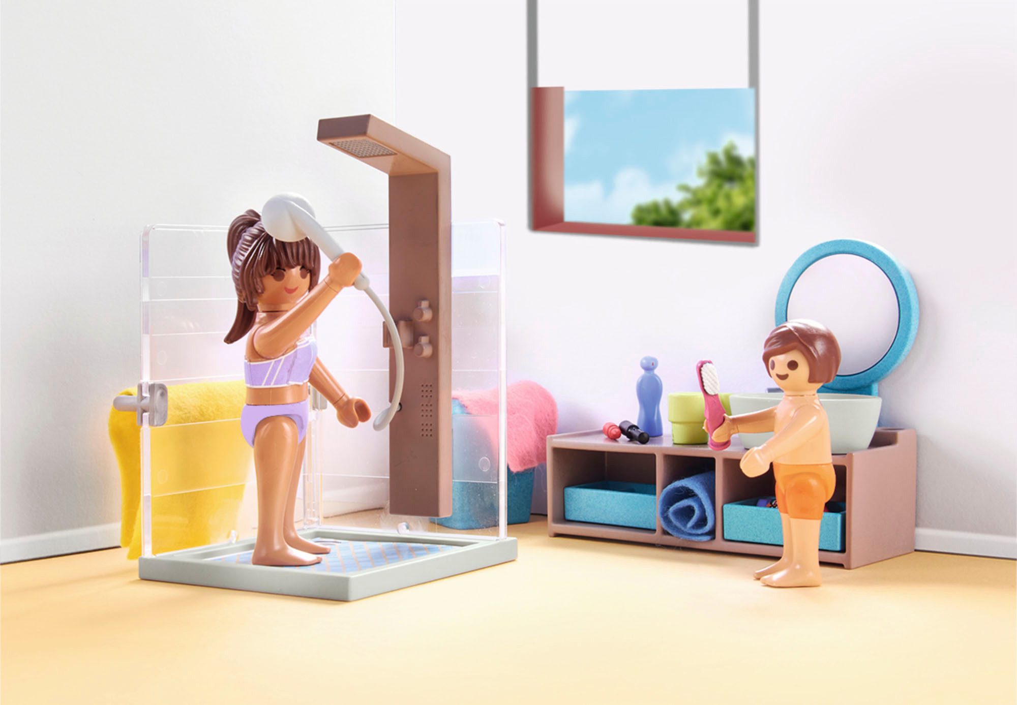 Playmobil® Badezimmer (71611), myLife Konstruktions-Spielset, (55 St), Made in Europe