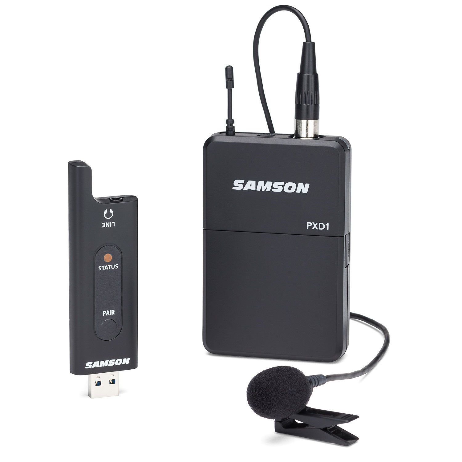 Samson Mikrofon Samson XPD2USB Wireless Lavalier Mikro mit Windschutz