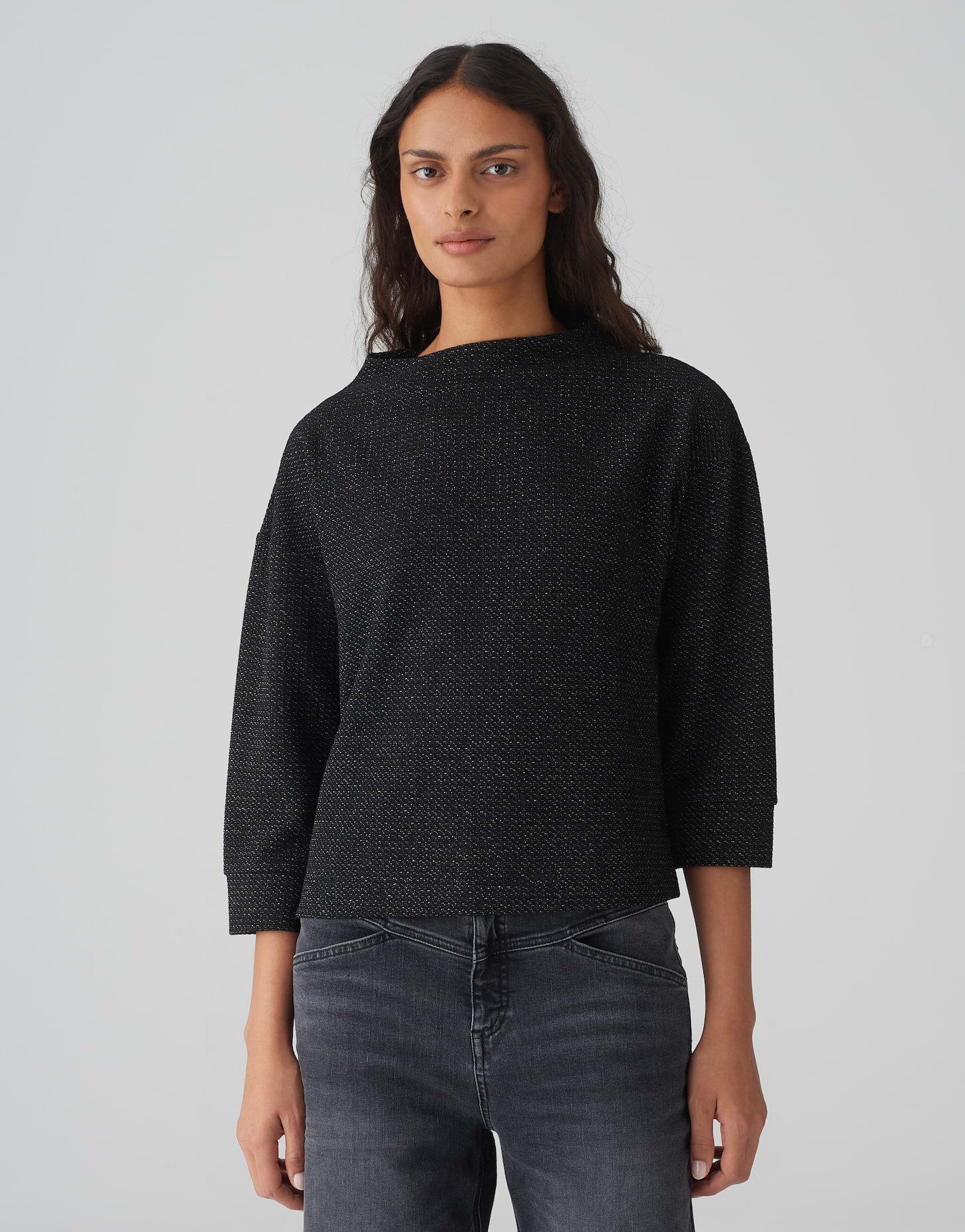 Sweater Sweater GESCHE Boxy Fit mit Glitzer Details