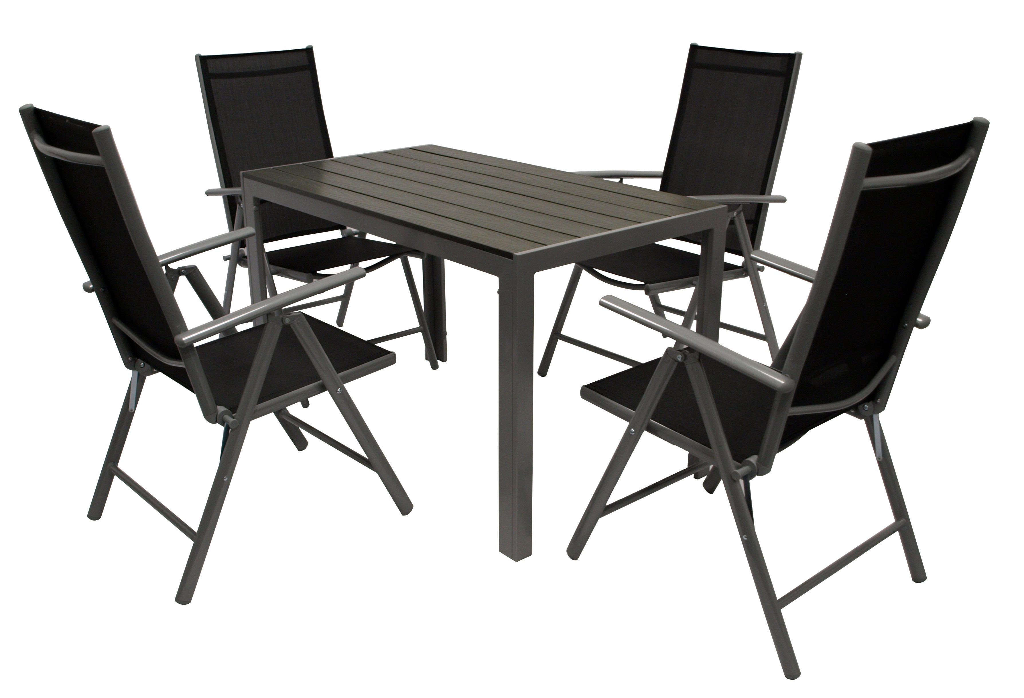 DEGAMO Garten-Essgruppe SORANO, (5-tlg), Tisch 70x125cm, günstig online kaufen