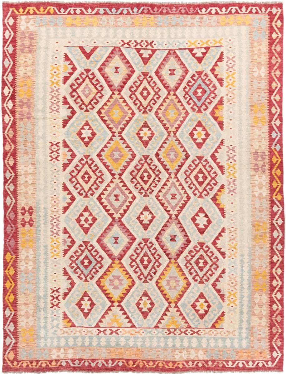 Orientteppich Kelim Afghan 265x341 Handgewebter Orientteppich, Nain Trading, rechteckig, Höhe: 3 mm | Kurzflor-Teppiche