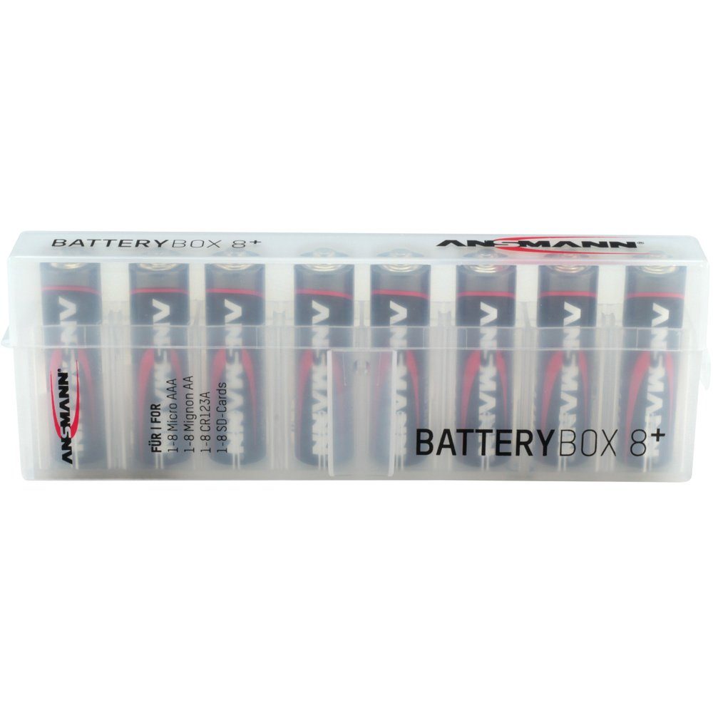 ANSMANN® Ansmann Foto Batteriebox Mignon Micro Plus 123 (AA), CR 8x (AAA), (L Batterie 8