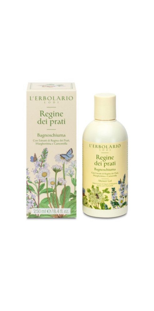 L´ERBOLARIO Duschgel Regine dei Prati Bade/ Duschgel 250 ml, Aus italienischen Mädesüß-Blüten (Regine dei Prati)