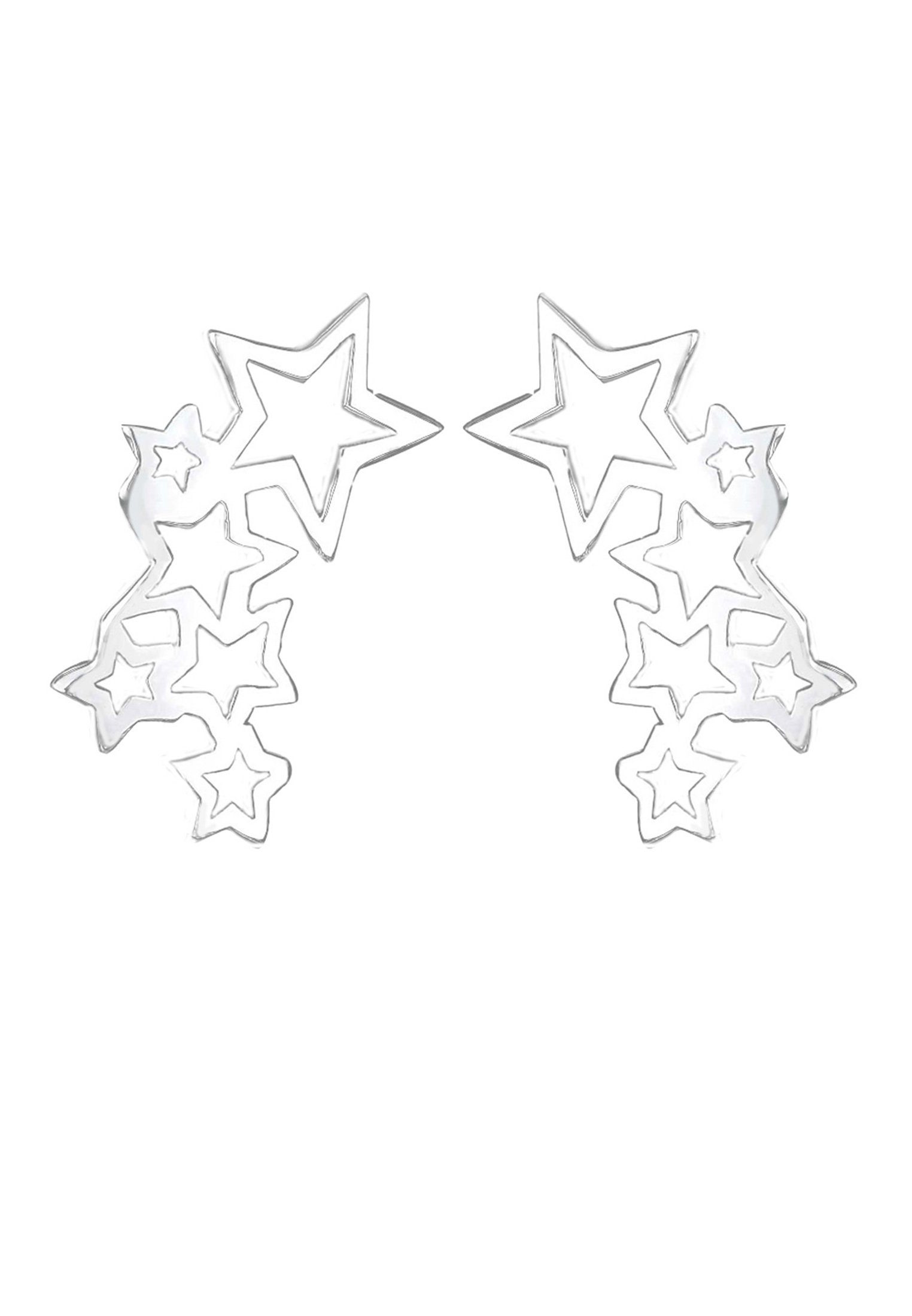 Elli Paar Ohrstecker Sterne Astro Trend Cut Out 925 Sterling Silber, Sterne günstig online kaufen