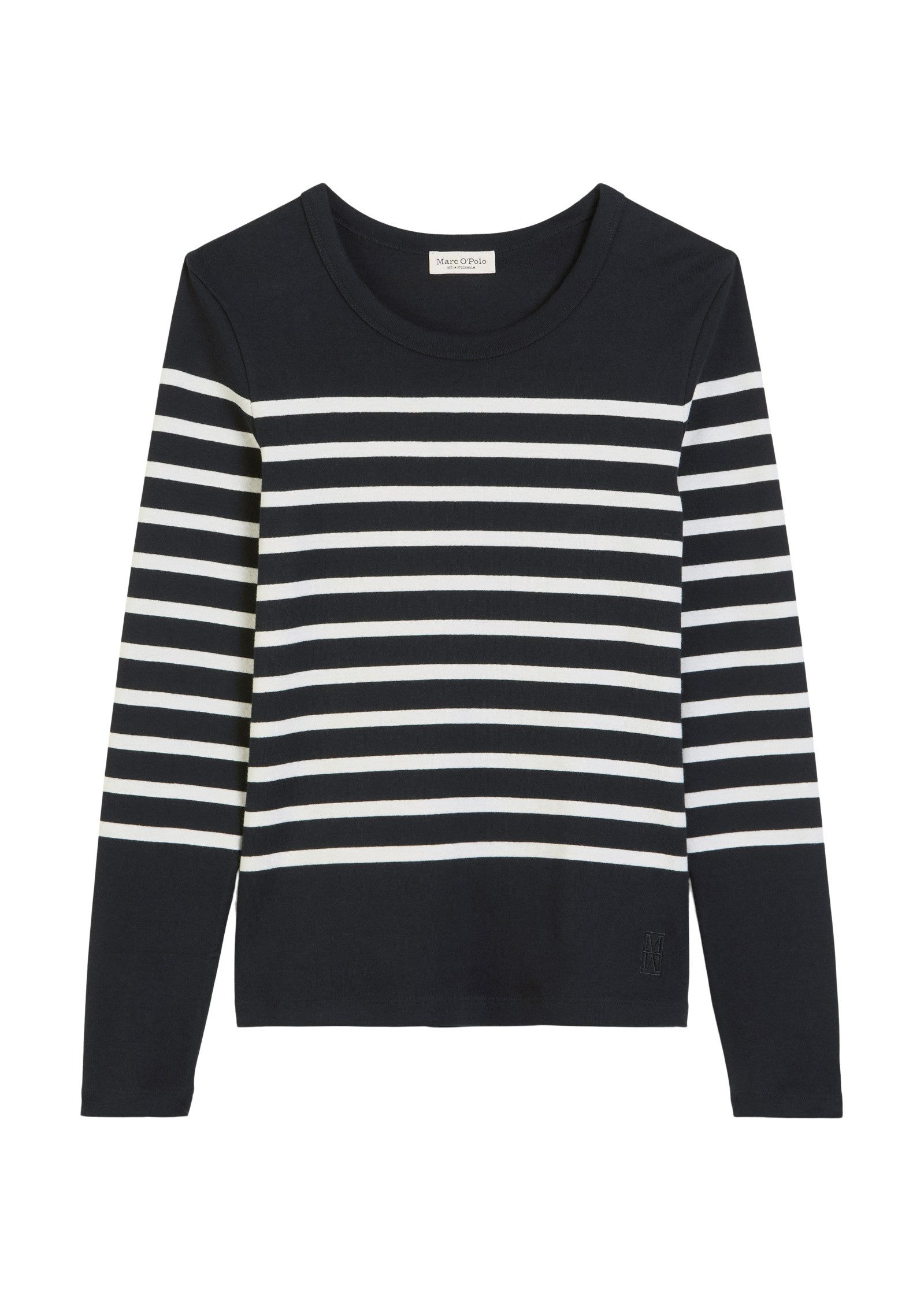 Marc O'Polo Langarmshirt aus reiner Bio-Baumwolle