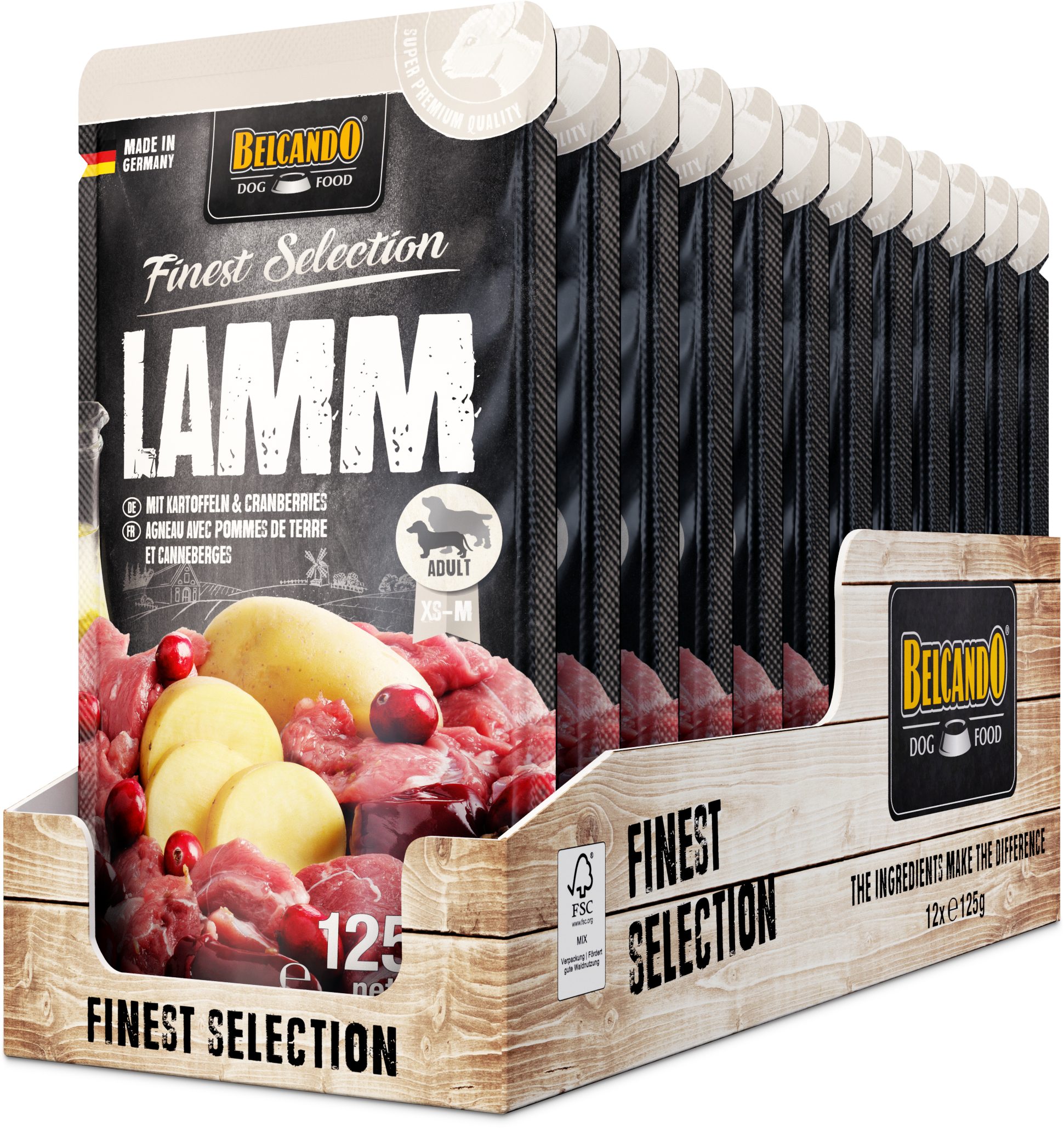 Belcando Lamm mit Kartoffel & Cranberries, für: Hunde