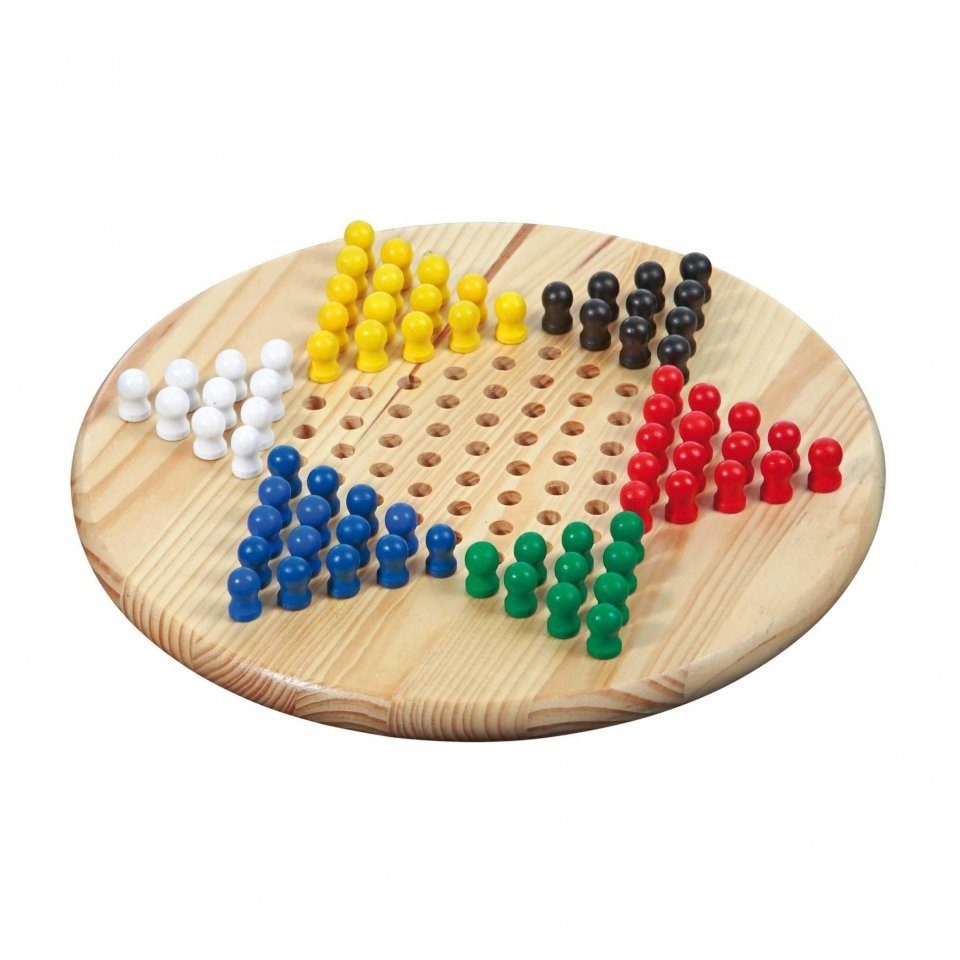 Philos Spiel Philos 3103 - Halma, rund, Kiefer, Strategiespiel, 29cm