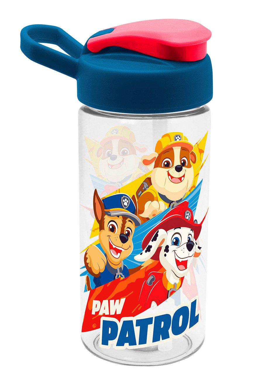 Geda Labels GmbH Trinkflasche Paw Patrol Rescue Heroes, Blau, 480ml, Trinköffnung mit Verschlusskappe