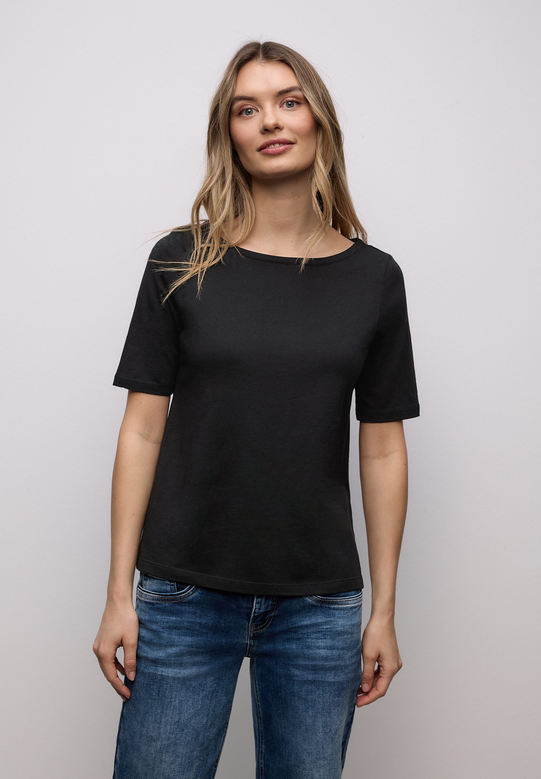 STREET ONE T-Shirt aus reiner Baumwolle